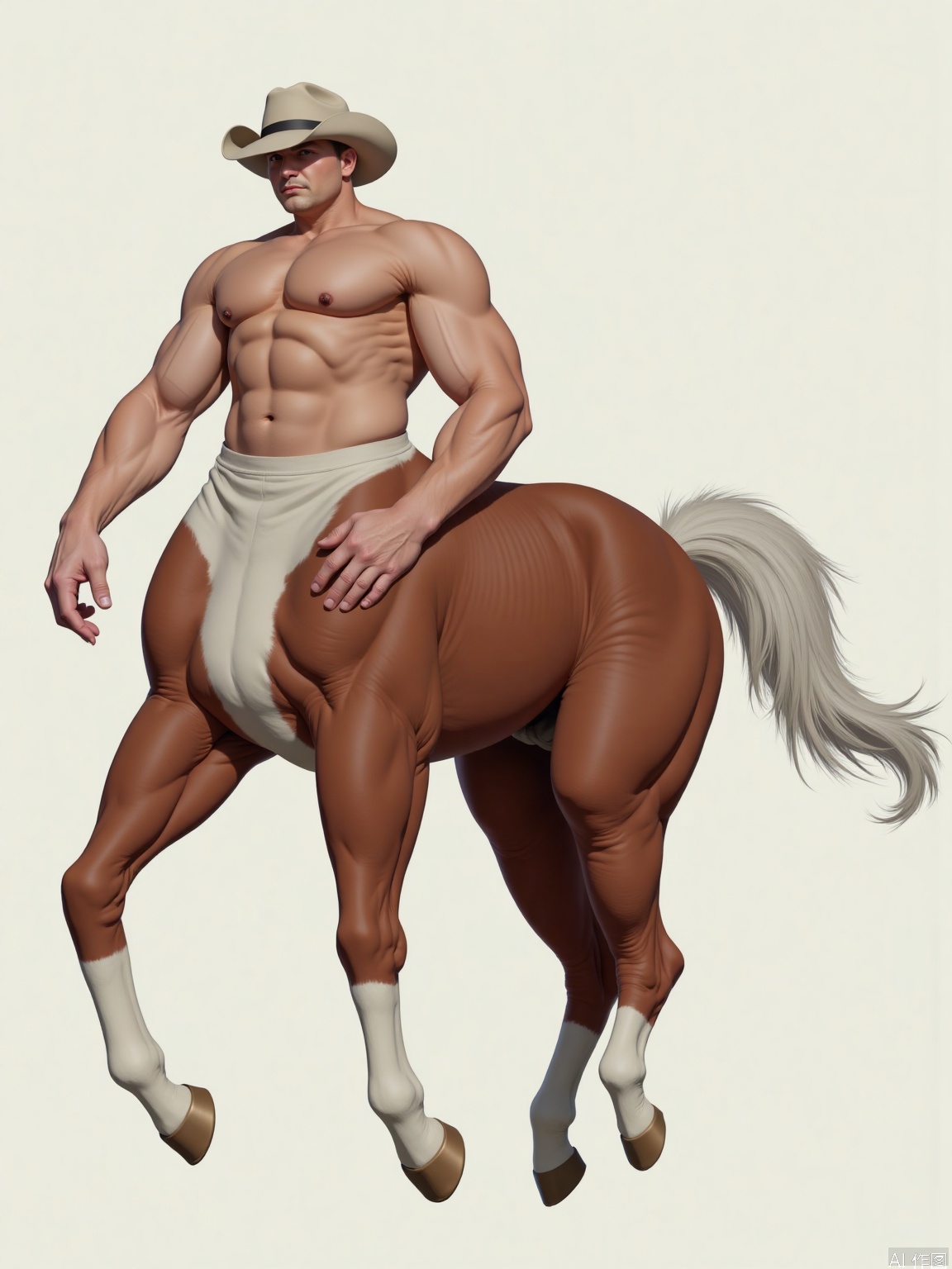 1man,handsome,centaur,The upper body is a race of humans and the lower body is a race of horses,Rad horse skin