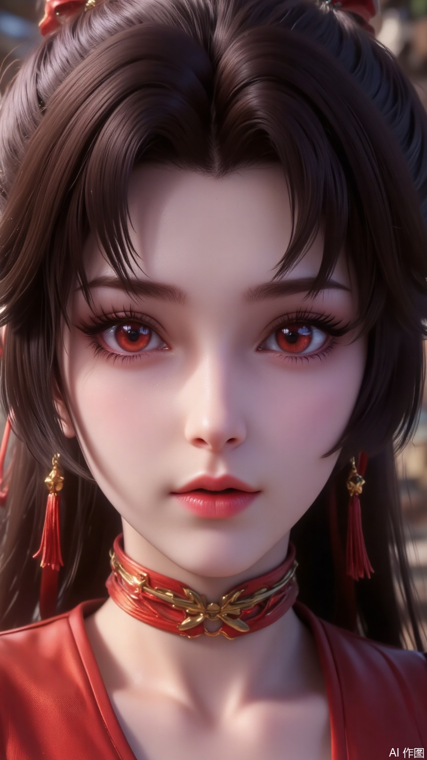 Her cheeks are flushed a vivid, almost feverish red, as if molten lava surges beneath her skin, igniting the delicate skin until it glows with a spectral hue. The pupils of her eyes are dilated to near - black, swallowing the irises until only a thin ring of her original eye color remains, like smoldering embers around a bottomless abyss. Her mouth is slightly agape, tongue peeking out just enough to touch her lower lip, as if she’s chasing the next breath like a starved beast.
Rapid, shallow breaths spill from her lips, each exhale a ragged gasp that trembles with barely contained energy. The rise and fall of her chest is frantic, armor creaking with the force of her inhalation, and the pulse at her throat flutters visibly, a wild, unsteady rhythm. Strands of hair cling to her damp forehead, slicked down by the heat of her own body, while the tips of her ears burn crimson, a telltale sign of the magic roaring through her veins.
From the corner of her mouth, a thin trail of saliva threatens to spill, a side effect of her panting, yet there’s no weakness in the expression—only a feral, primal focus. The rapidity of her breath creates a soft, almost rhythmic panting sound, mingling with the faint crackle of static that always seems to linger when her power runs high. It’s a look of both exhaustion and ecstasy, as if every nerve in her body is singing with the thrill of battle, teetering on the edge of collapse and triumph all at once. The flush on her cheeks isn’t just from exertion; it’s a mark of the storm within, a physical manifestation of the magic that burns brighter than any mortal flame.
编辑分享