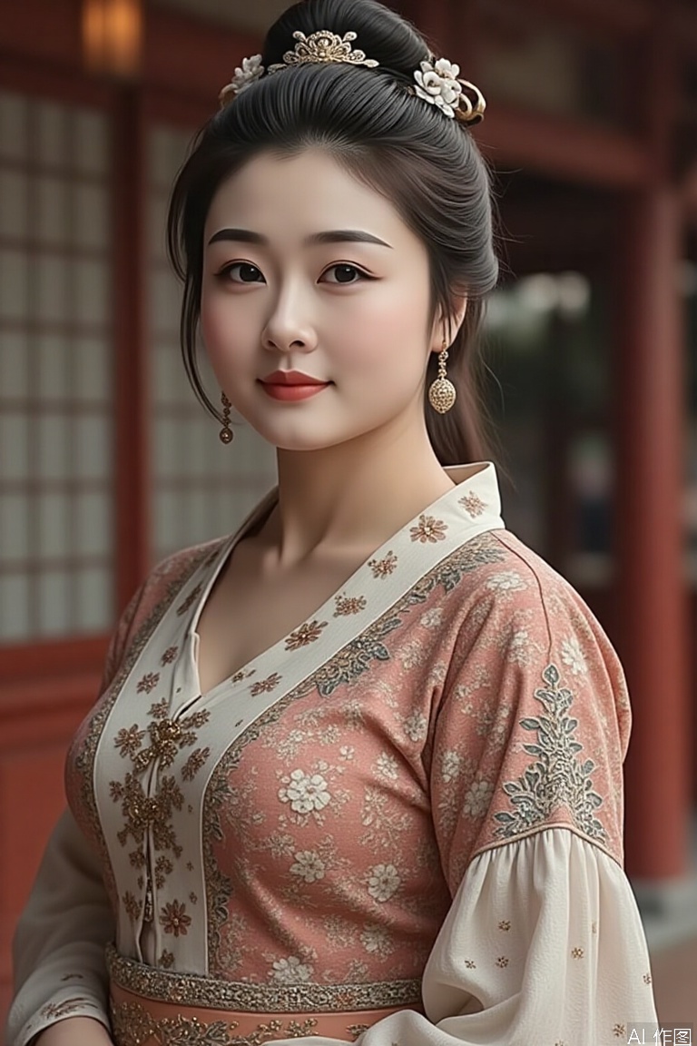(masterpiece:1.2), 20岁畲族少女穿靛蓝蜡染短衣,竹编斗笠垂下流苏,背藤篓立于雾中茶山,晨光穿透云层形成丁达尔效应,指尖轻触沾露的茶芽特写,浅景深虚化远处梯田,柔焦处理营造朦胧诗意--v 6 --ar 3:4
