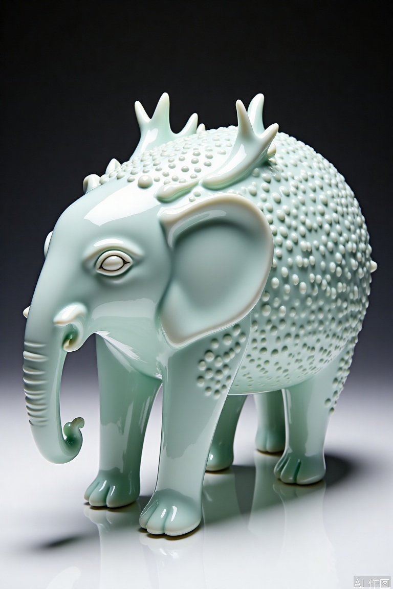 elephant,Porcelain artworks；Porcelain handicrafts,Crystal products