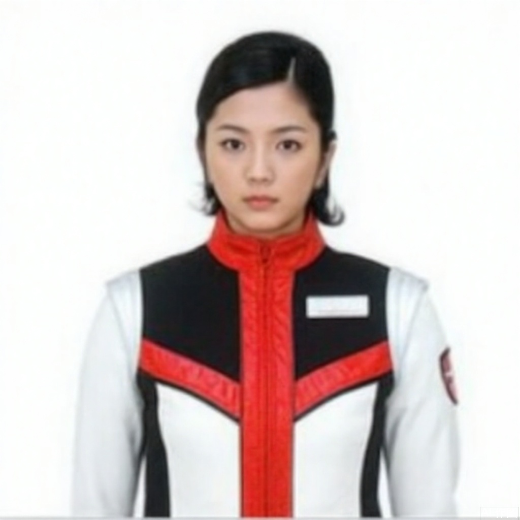 masterpiece, best quality,solo,(white background:1.2),simple background,
looking at viewer,DASH,white jacket,collar,belt,logo,uniform,jacket,gloves,boots,emblem,pants,white gloves,black footwear,white jacket with red line
