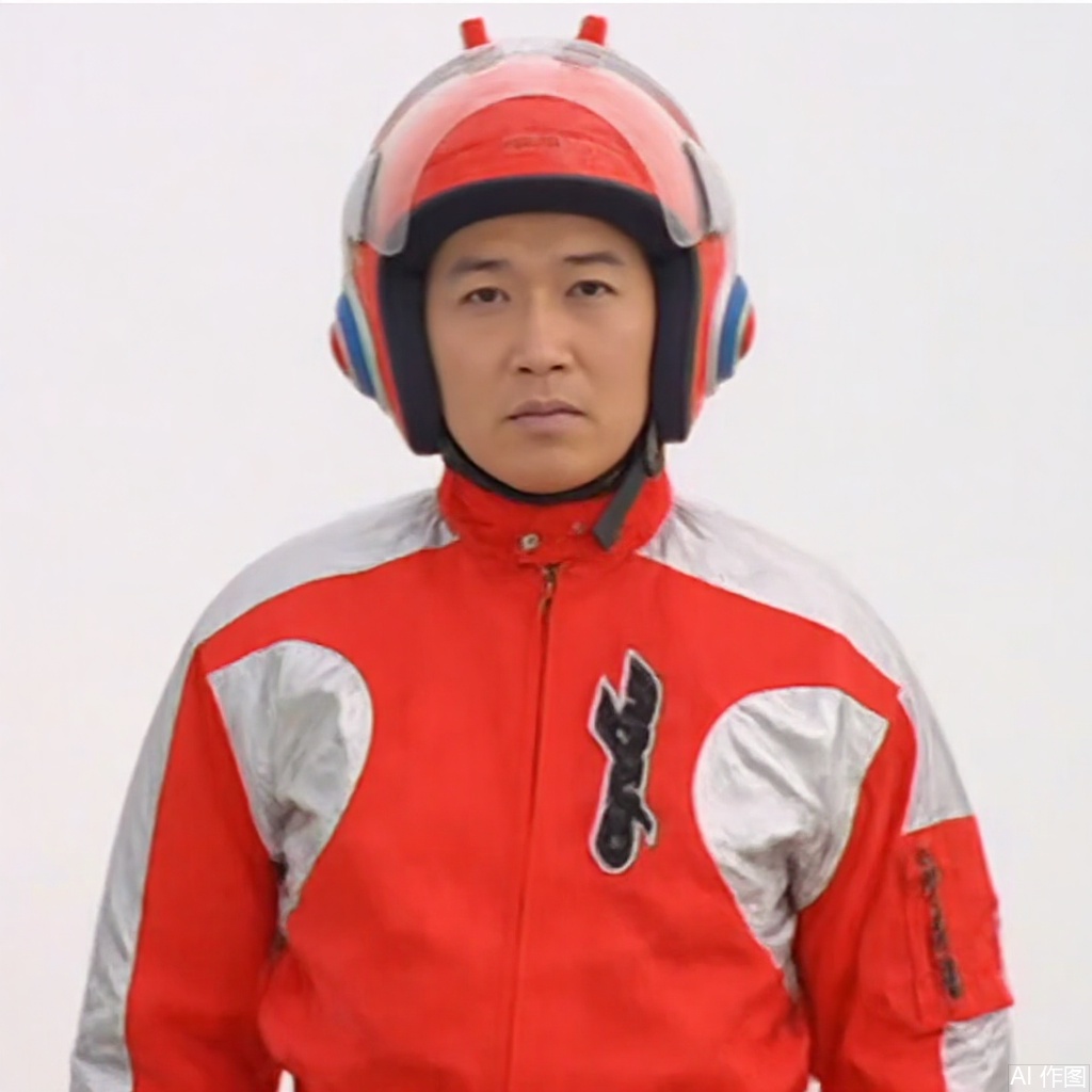 masterpiece, best quality,solo,(white background:1.2),simple background,
looking at viewer,MYDO,red jacket,collar,belt,logo,uniform,jacket,gloves,boots,emblem,pants,white gloves,black footwear,red jacket with white line