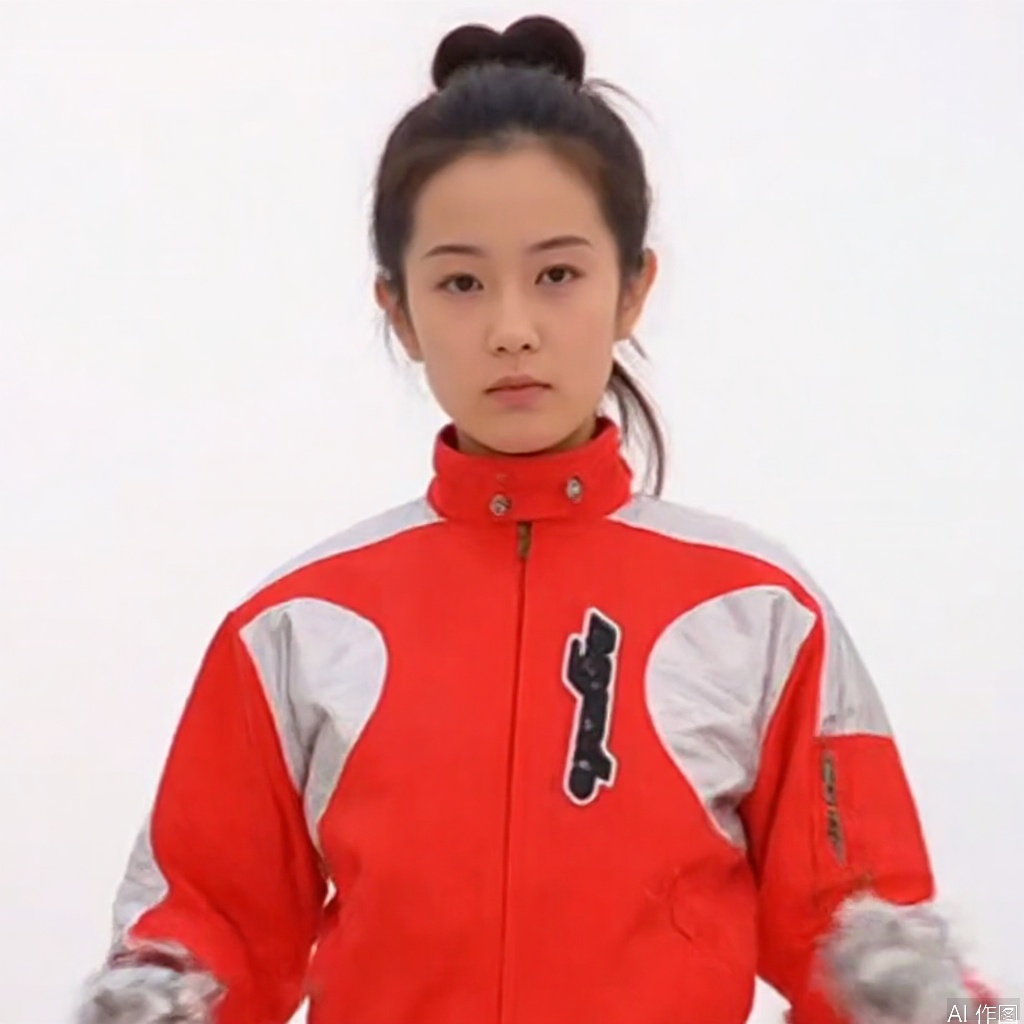 MYDO,red jacket,collar,belt,logo,uniform,jacket,gloves,boots,emblem,pants,white gloves,black footwear,red jacket with white line
