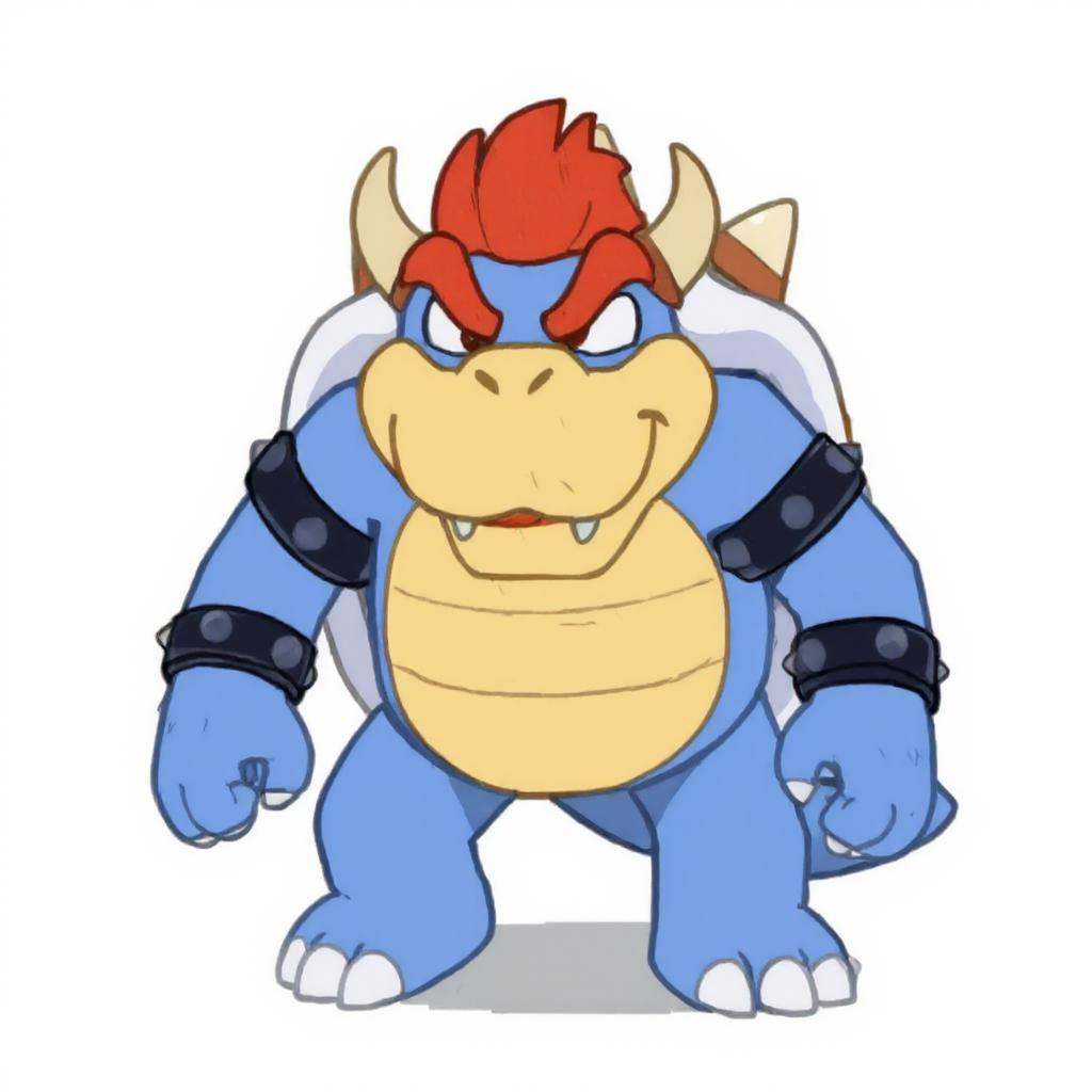 Bowser in Bluey style