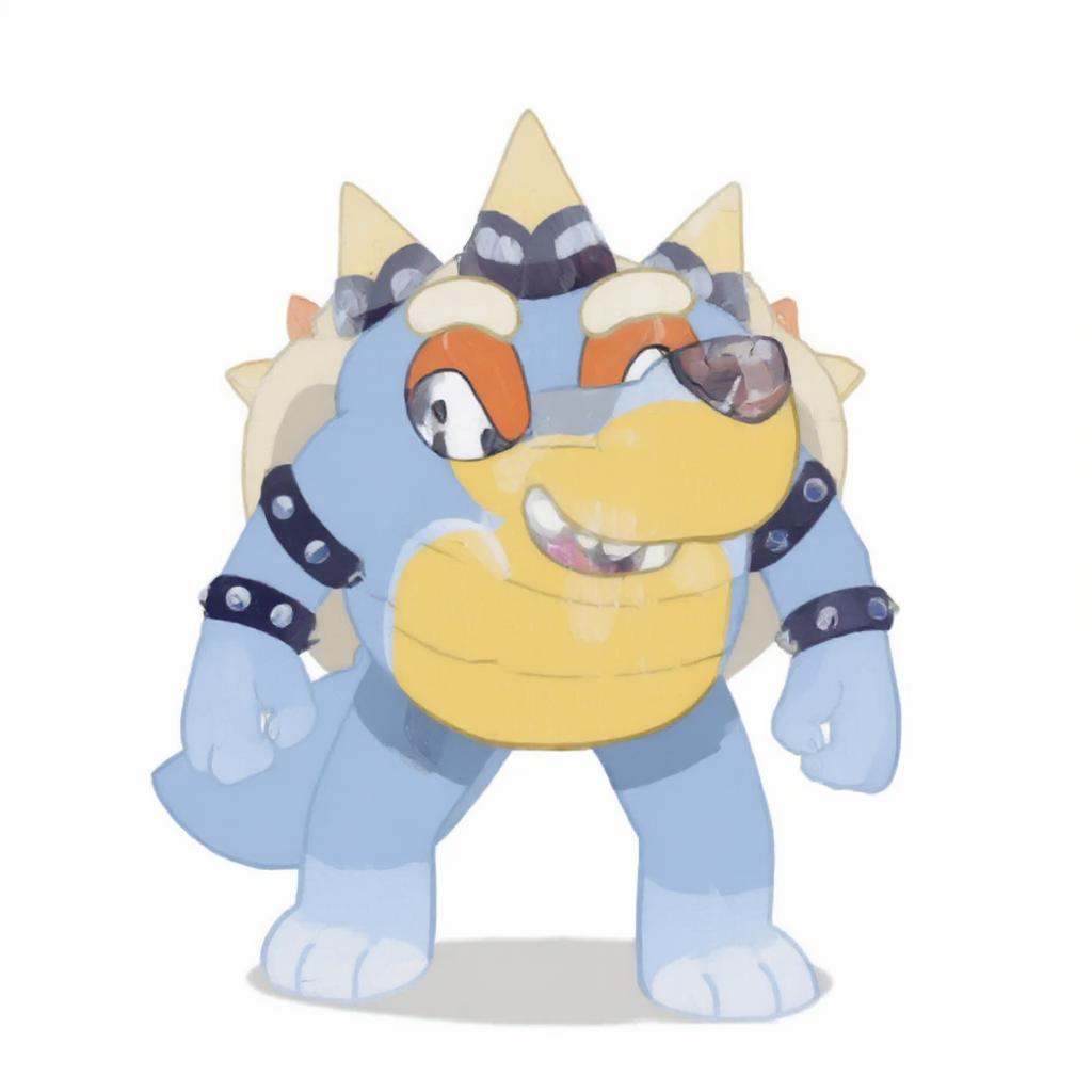 A Bowser in Bluey style
