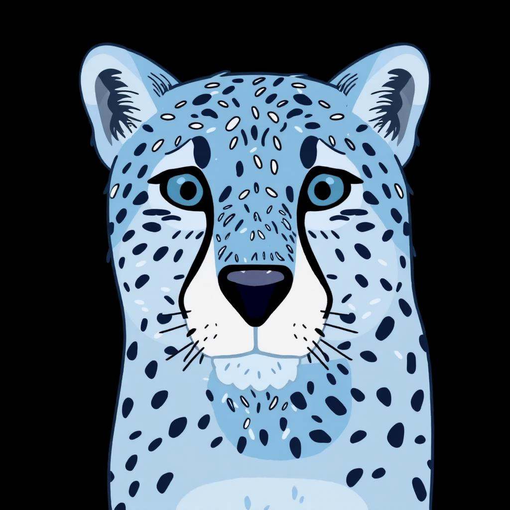 A Bluey style cheetah