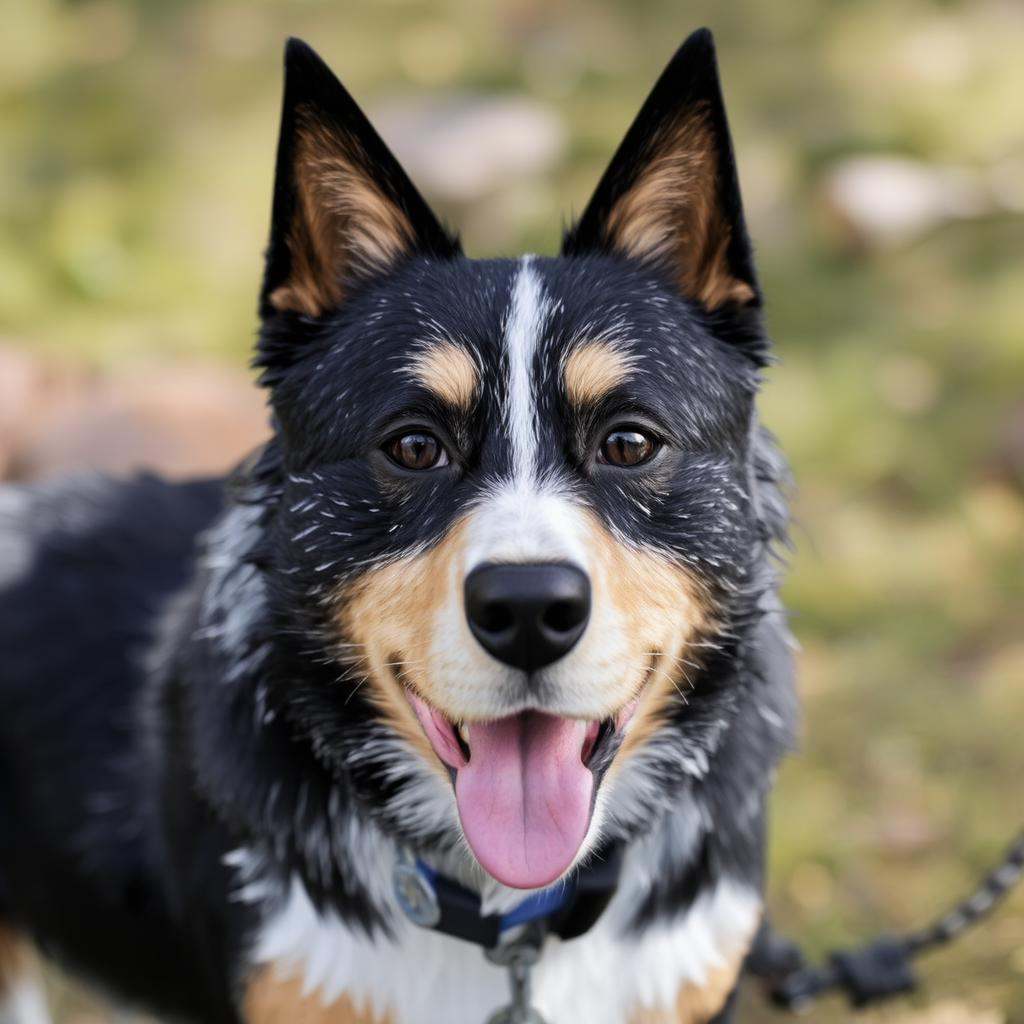 A Bluey style heeler dog