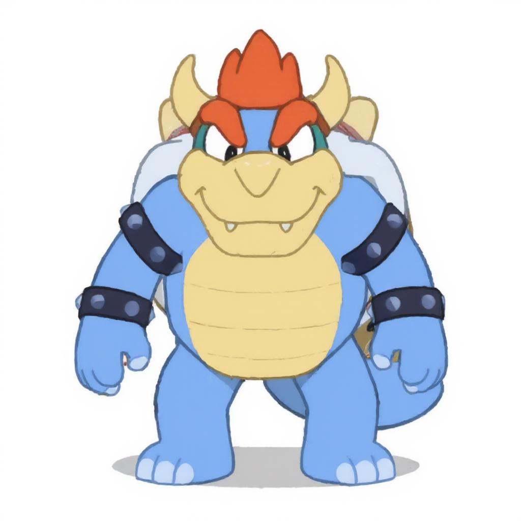Bowser in Bluey style