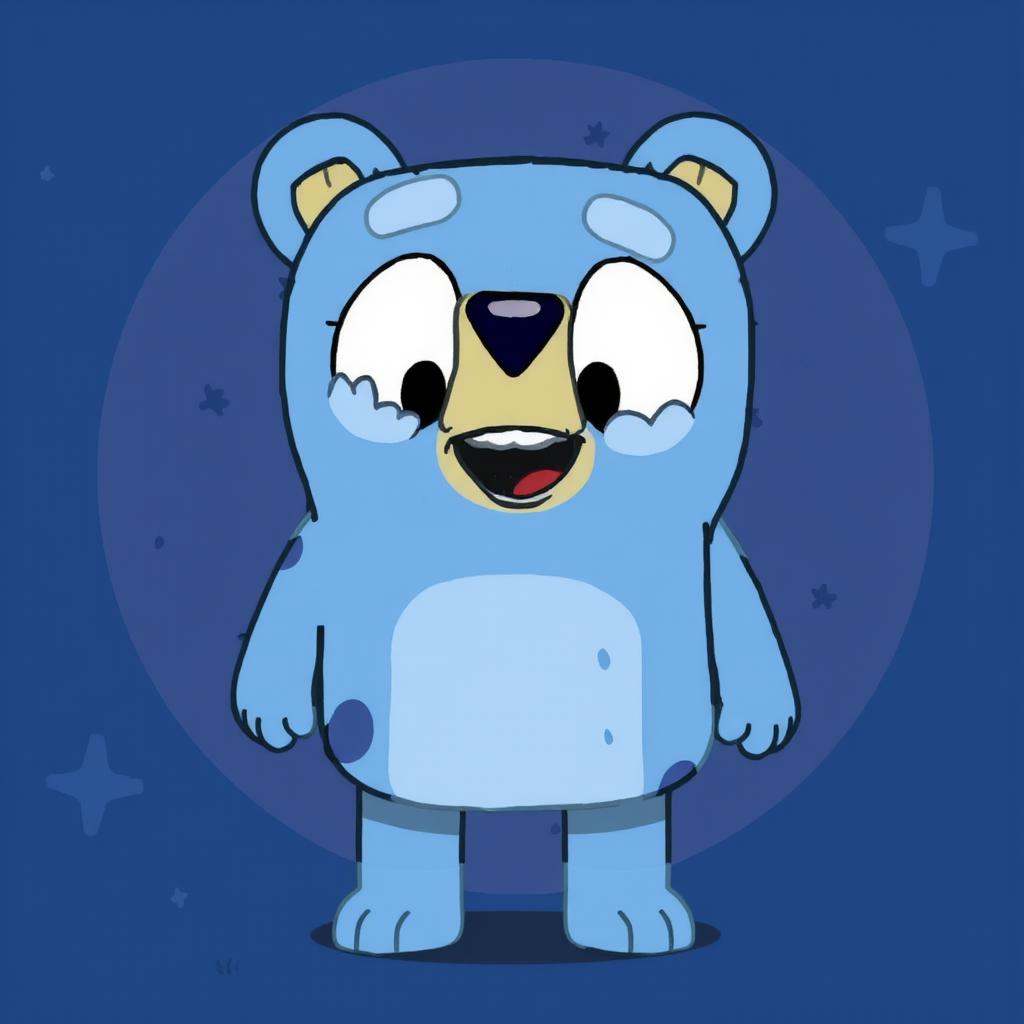 Bear in Bluey style