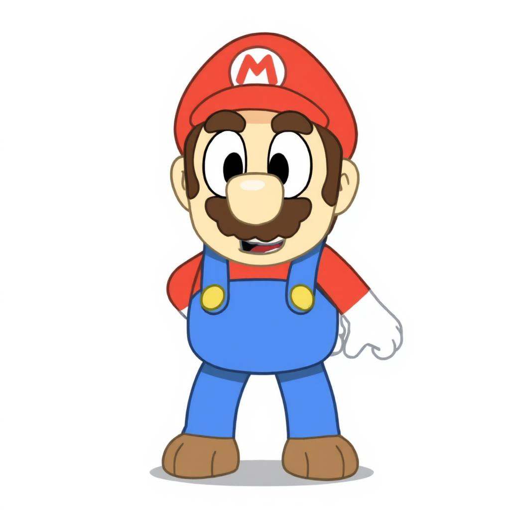 Mario in Bluey style