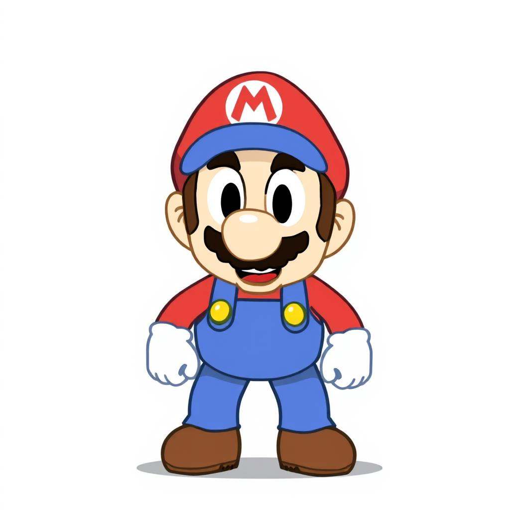Mario in Bluey style