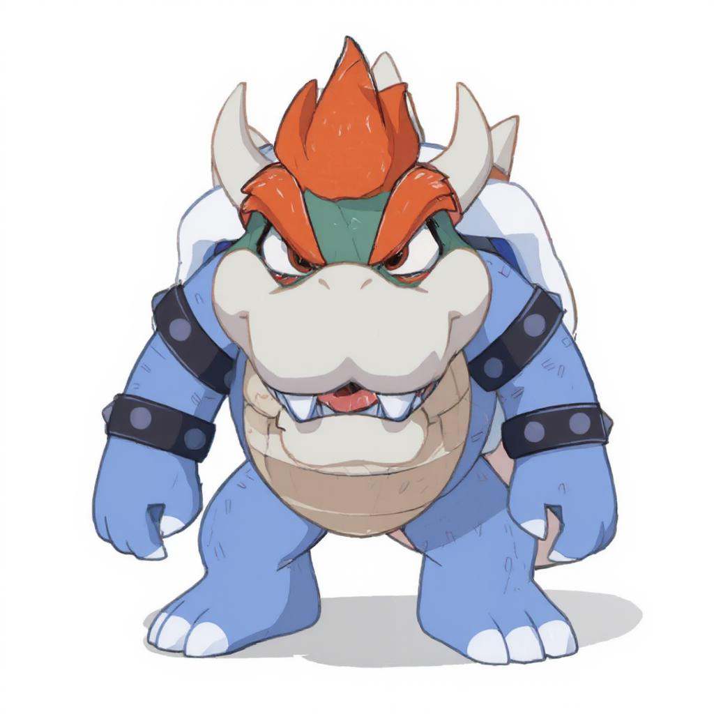 Bowser in Bluey style