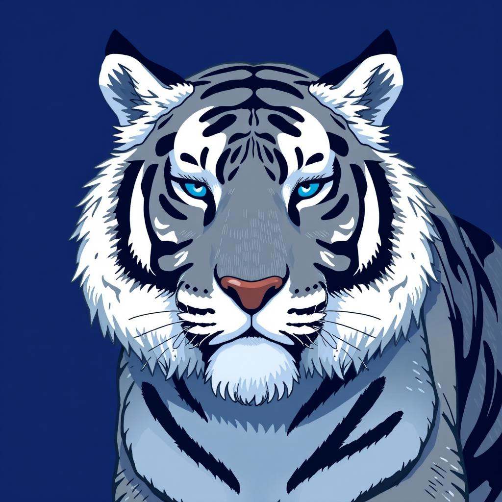 Tiger in Bluey style