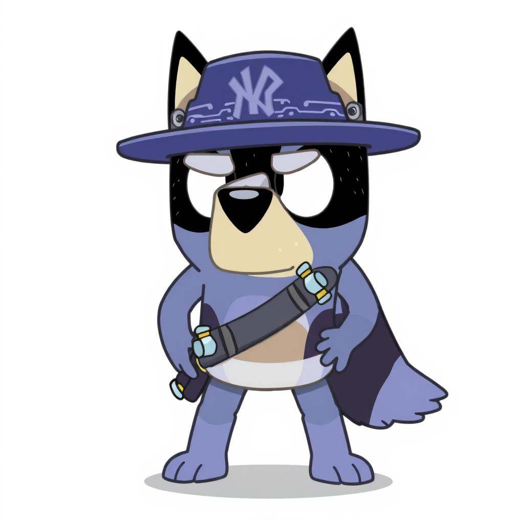 Bandit in Bluey style