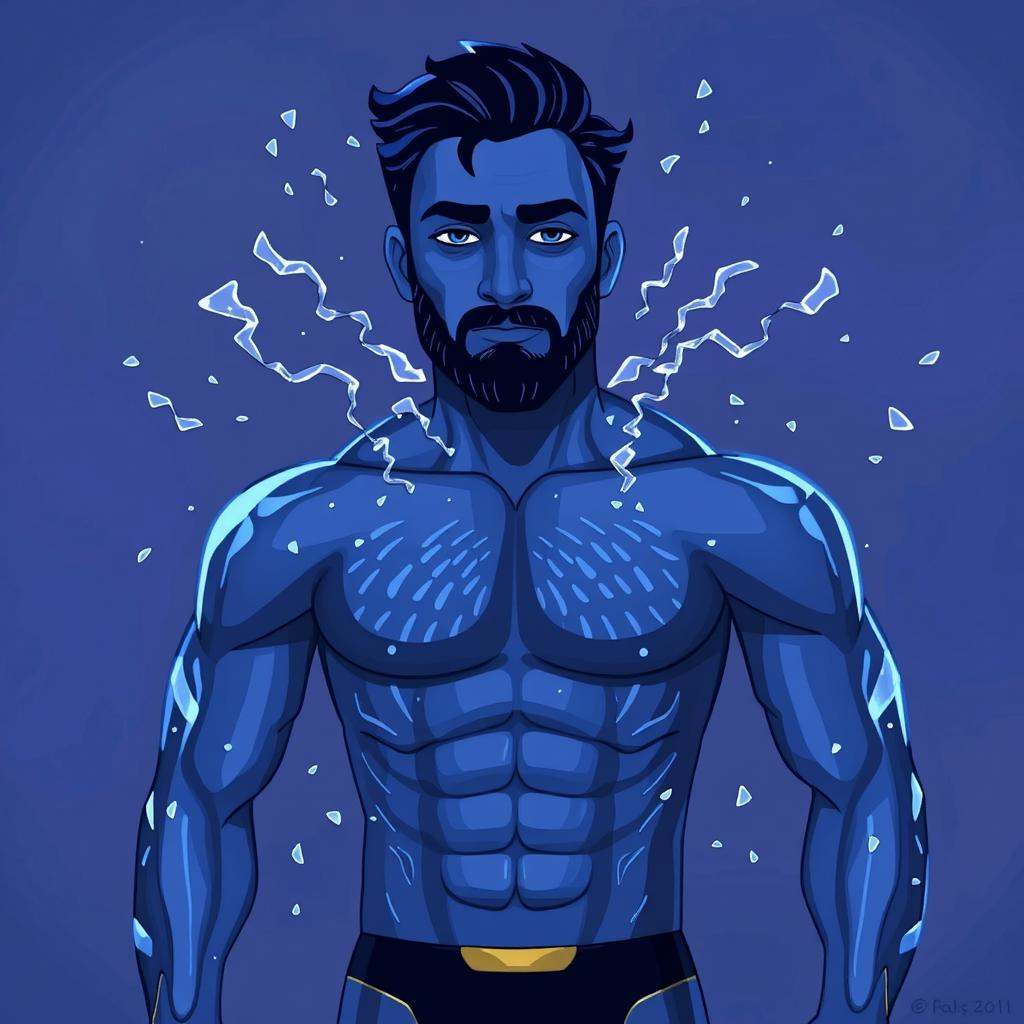 1man in Bluey style