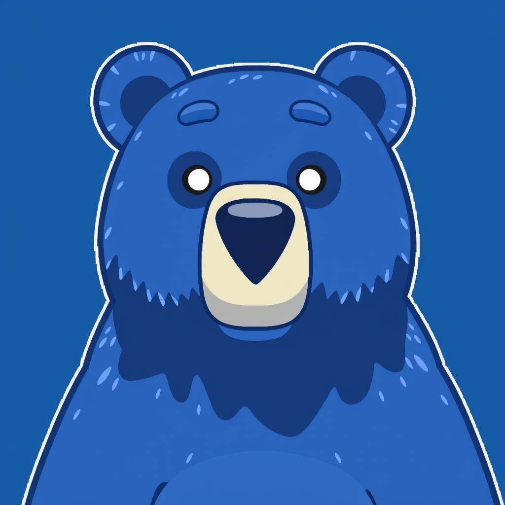 Bear in Bluey style