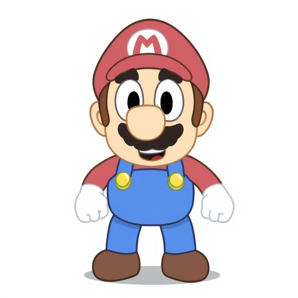 Mario in Bluey style