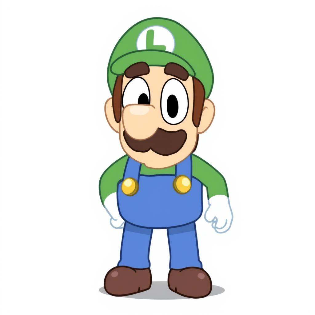 Luigi in Bluey style