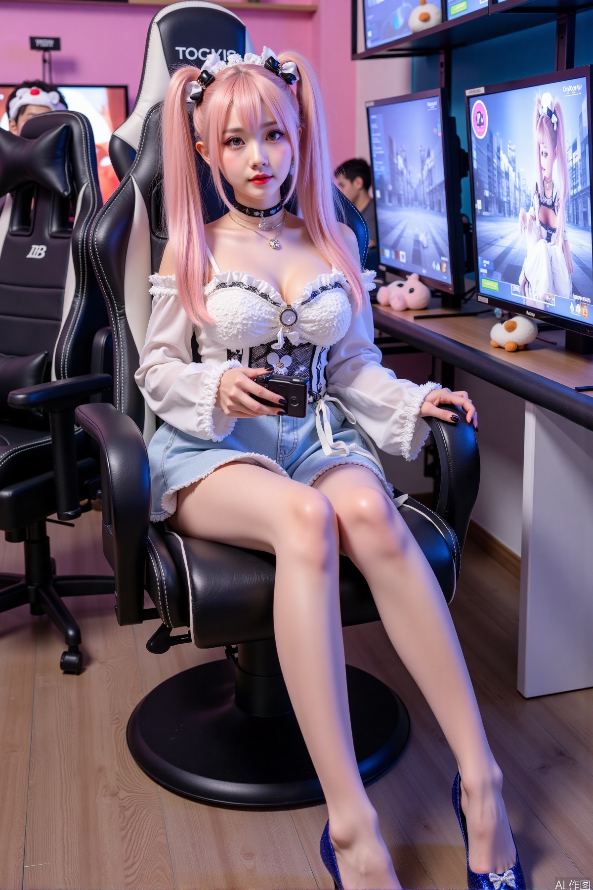 Realistic photo,  one young woman,  double ponytails by KOF糖糖 on Tensor.Art