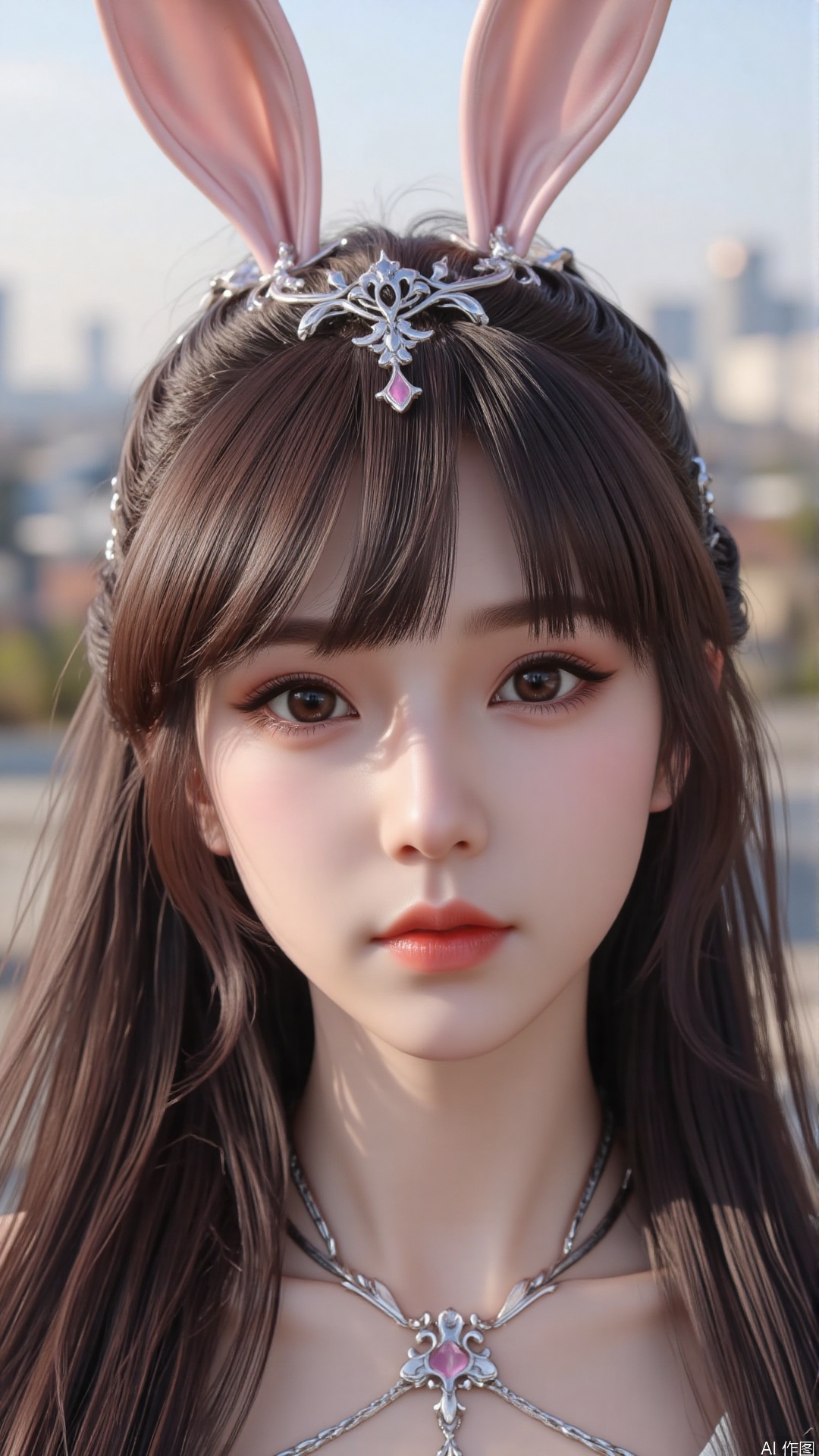  a asian woman, sexy long hair, charming and seductive temperament, distant close-up, golden ratio, movie texture, minimalism, high-end feeling, strong contrast between cold and warm, outdoor scenes, 
