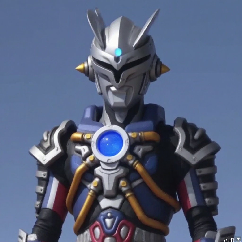 ultraman,silver bodysuit,silver gloves,legwear,gloves,boots,cover,mask,plugsuit,armor,bodysuit,red pattern on body,silver tight-fitting,silver footwear,helmet,leather suit,latex,tokusatsu,no humans,science fiction,silver head,hard mask,no smile,no eyes,no nose,solo,silver rubber bodysuit with red line,armor,helmet,super robot,machinery,mecha