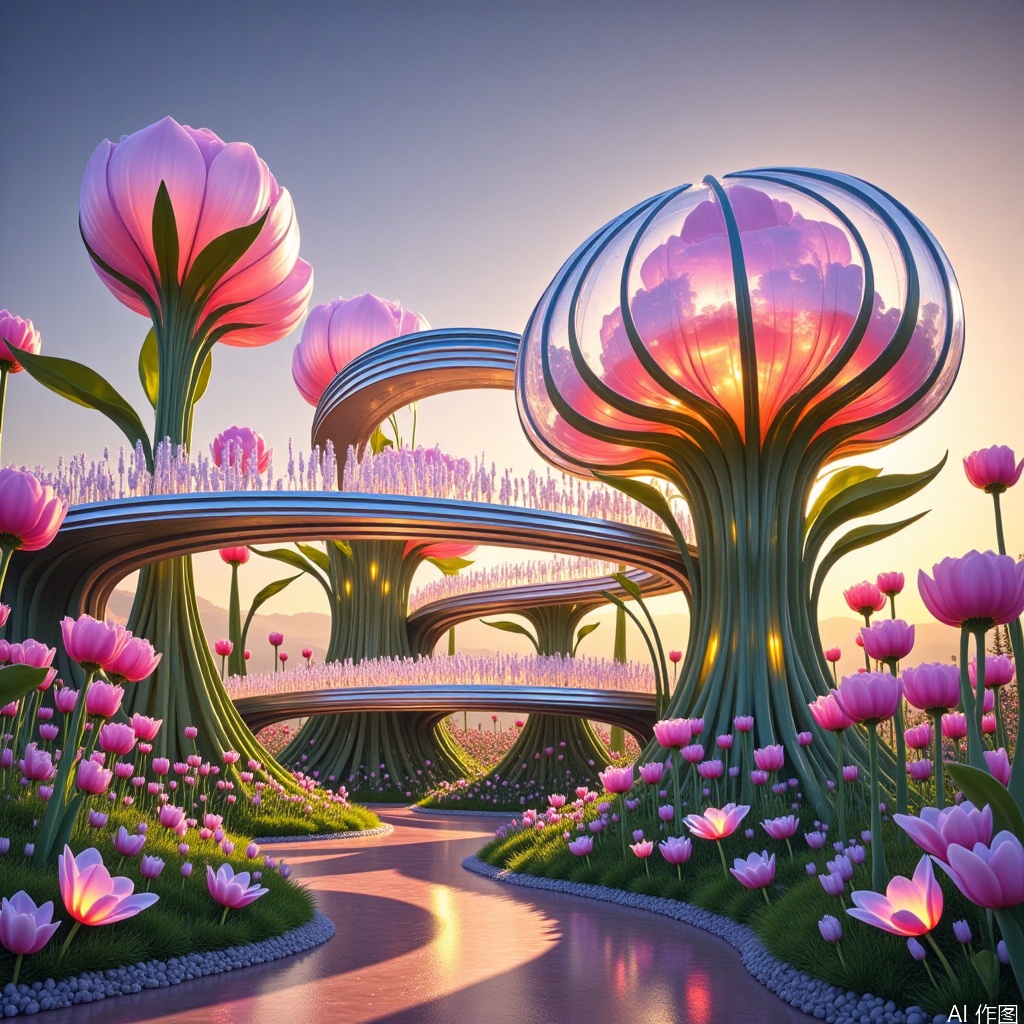 Alternate dimension view,hair flower,