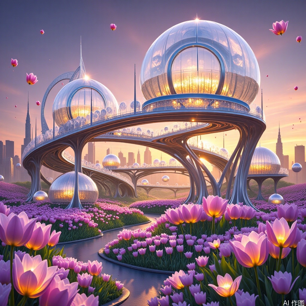 Alternate dimension view,hair flower,
