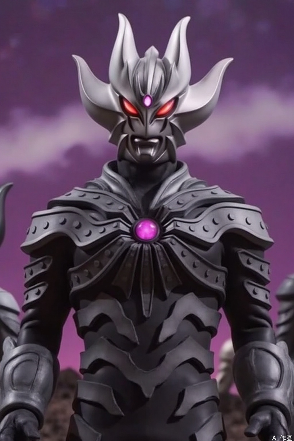 ultraman,bodysuit,gloves,legwear,boots,cover,mask,plugsuit,armor,bodysuit,pattern on body,tight-fitting,helmet,leather suit,latex,tokusatsu,no humans,science fiction,hard mask,no smile,no eyes,no nose,solo,rubber bodysuit with line,alien,