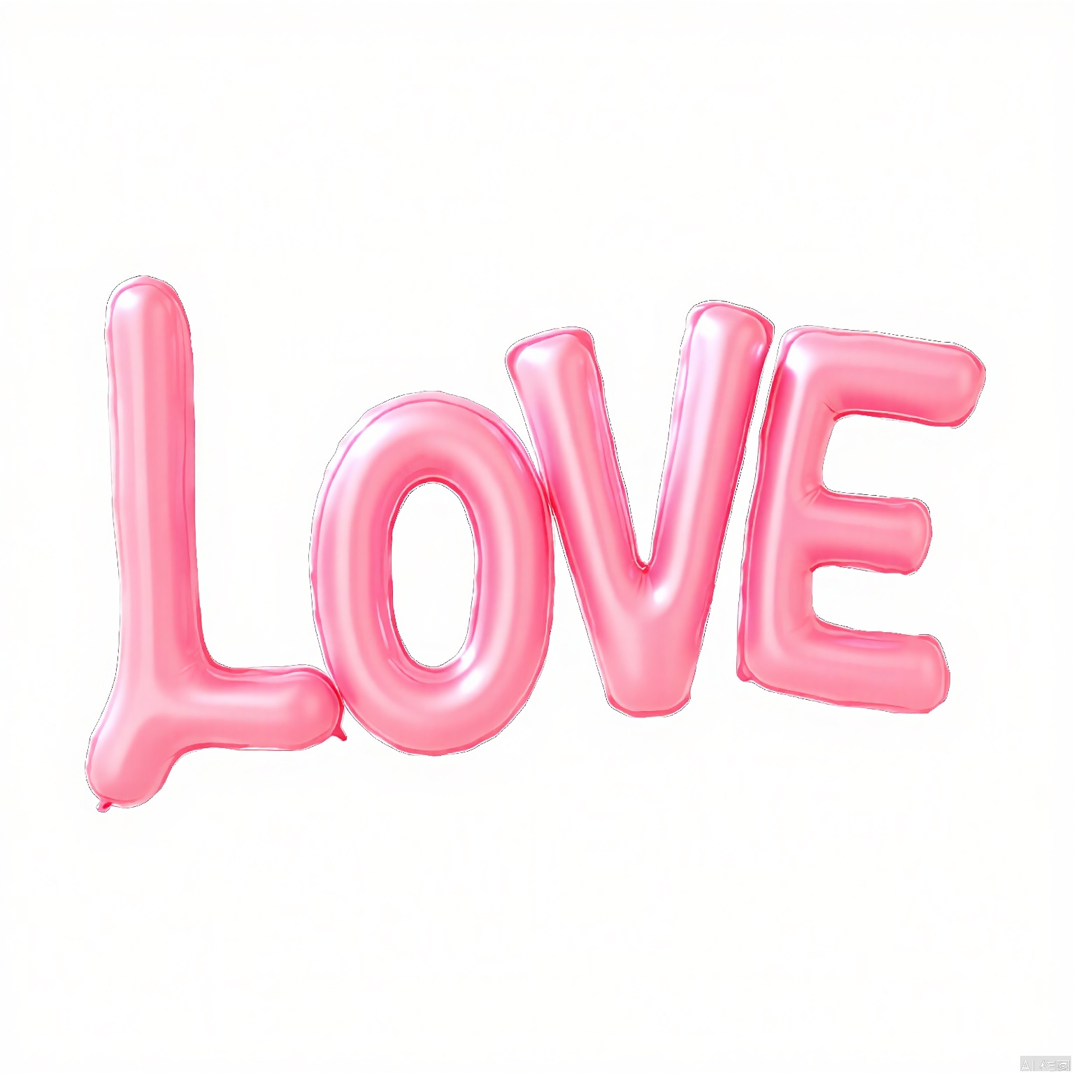 QQYS,A digital illustration of the word "LOVE" written in shiny,pink,3D balloon letters,floating on a white background. The letters are glossy,with a reflective surface,giving them a soft,inviting appearance. The word "LOVE" is centered in the image,with the letters spaced evenly apart. The balloon letters have a slight shadow effect,adding depth to the illustration. The overall style is playful and cheerful,with a focus on bright,vibrant colors.,
