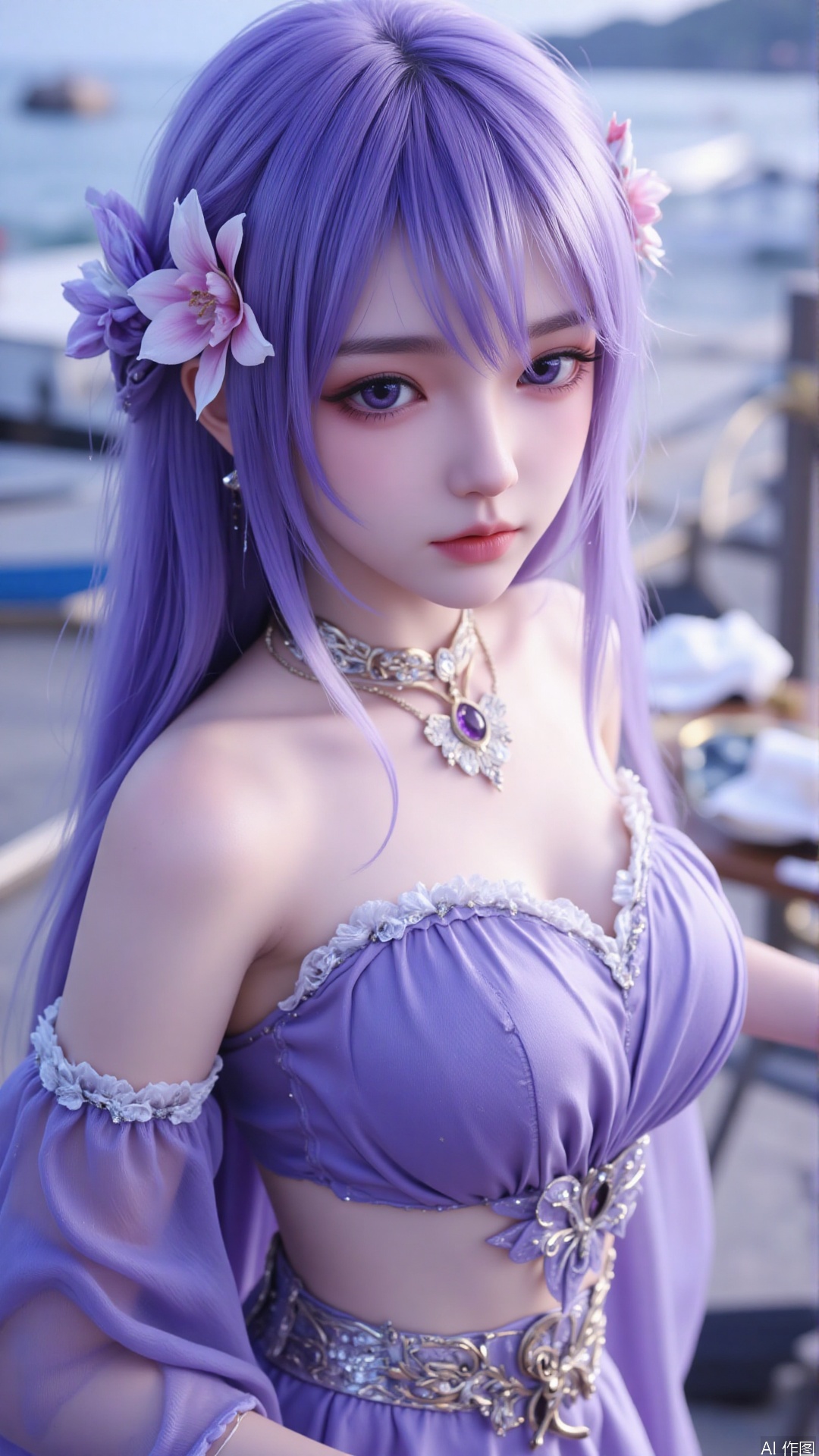 1girl,  purple hair,  solo by Tim_Yi on Tensor.Art