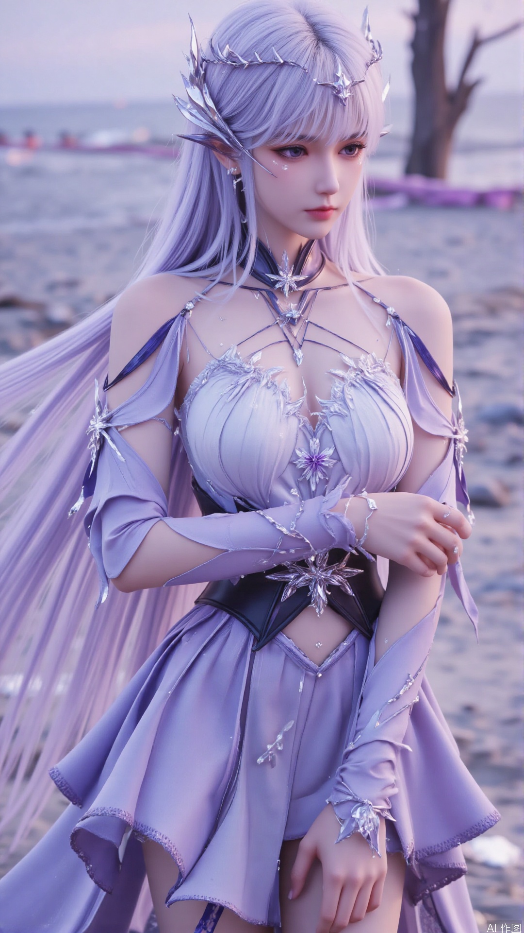 1girl,  purple hair,  solo by Tim_Yi on Tensor.Art