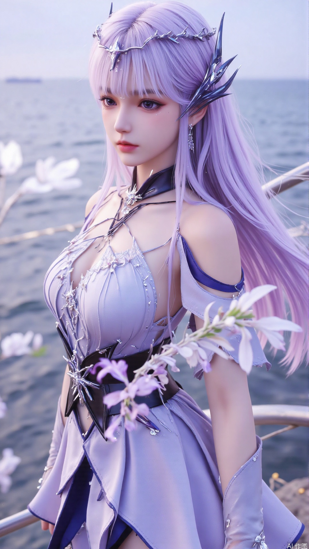 1girl,  purple hair,  solo by Tim_Yi on Tensor.Art