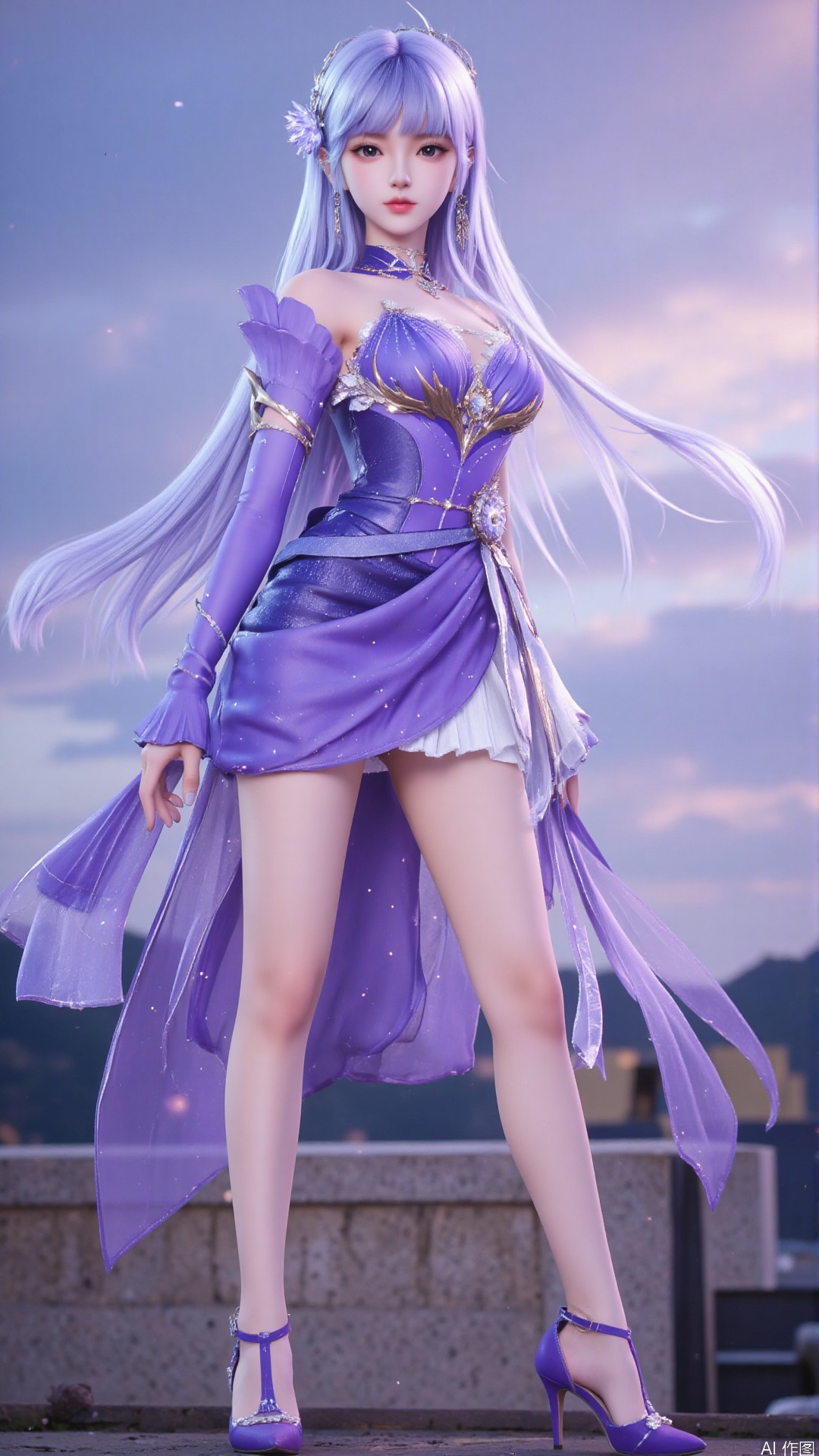 1girl,  dress,  long hair by Tim_Yi on Tensor.Art