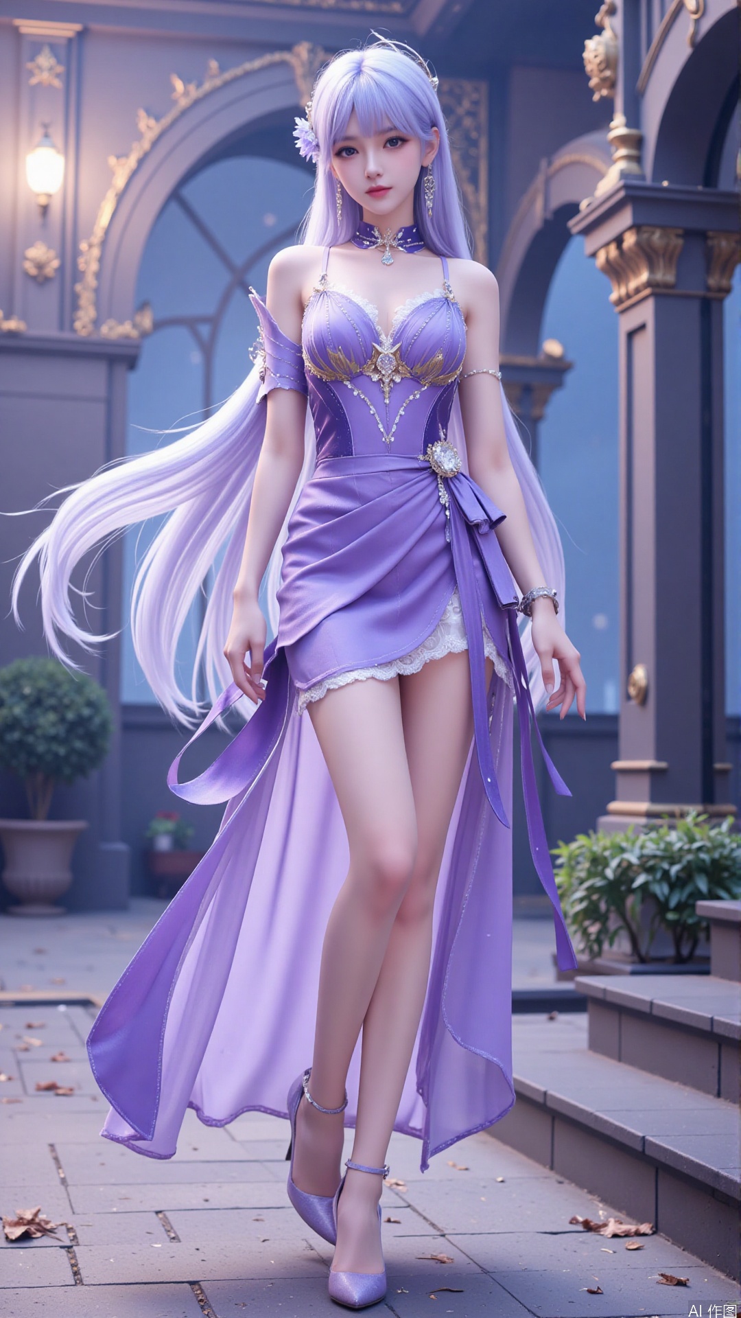 1girl,  dress,  long hair by Tim_Yi on Tensor.Art