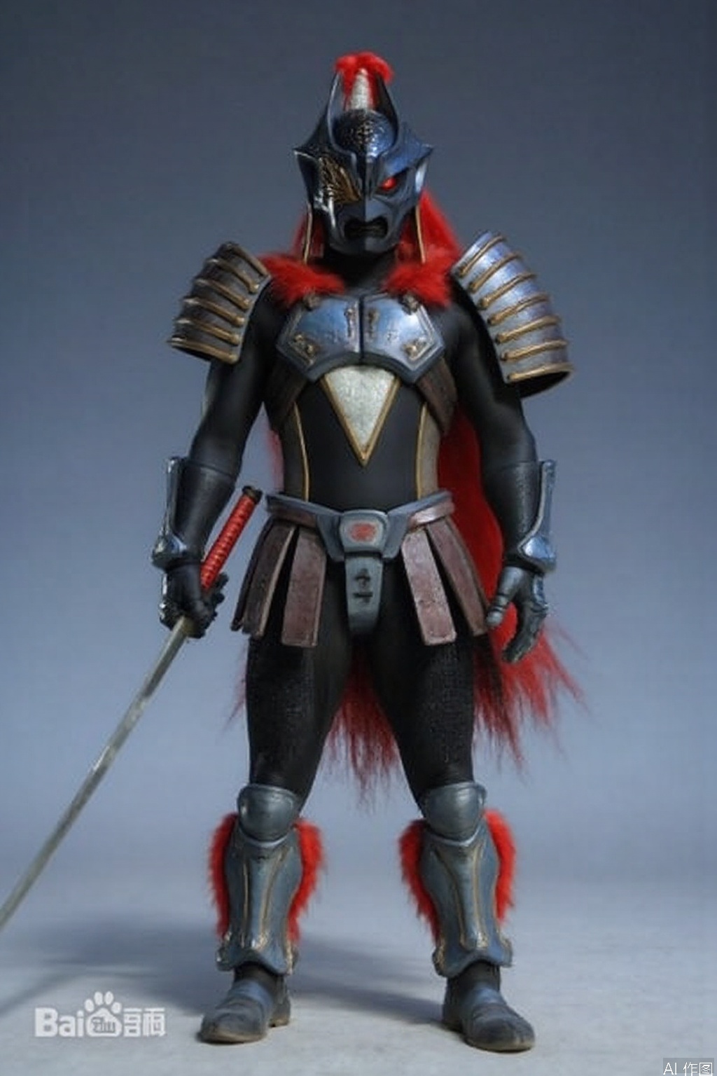 kusazuri,samurai,sheath,katana,japanese armor,mecha,pauldrons,horns,gloves,armor,spikes,weapon,full armor,helmet,mask,cover,gauntlets,shoulder armor,breastplate