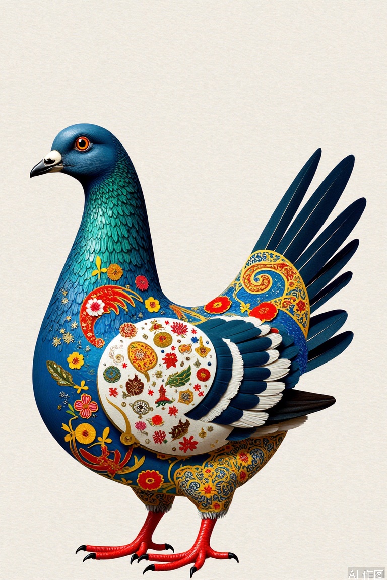 Pigeon made of Shanghai elements