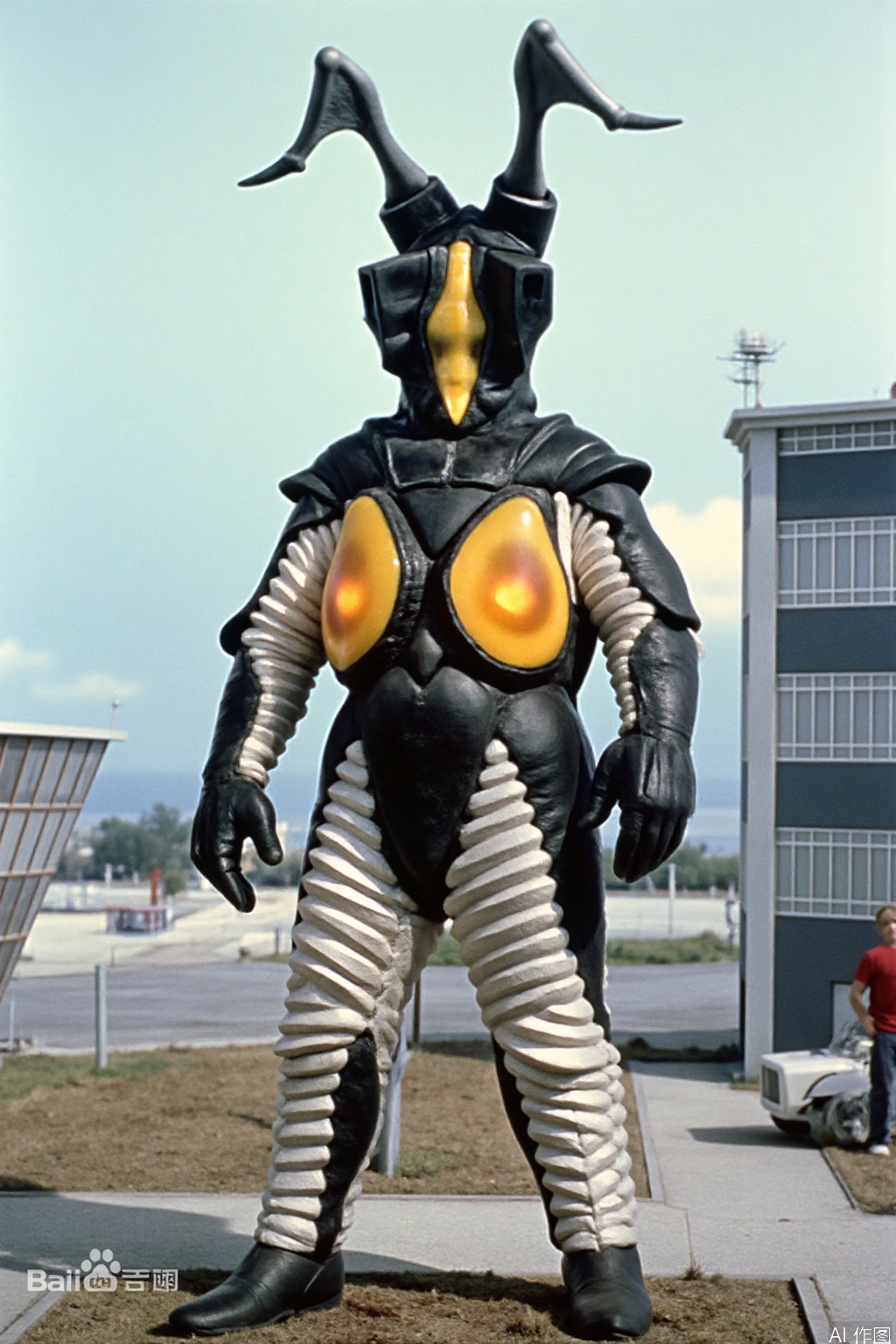 zton,zton,horns,ultraman,silver bodysuit,silver gloves,legwear,gloves,boots,cover,mask,plugsuit,armor,bodysuit,red pattern on body,silver tight-fitting,silver footwear,helmet,leather suit,latex,tokusatsu,no humans,science fiction,silver head,hard mask,no smile,no eyes,no nose,solo,silver rubber bodysuit with red line,armor,helmet,super robot,machinery,mecha