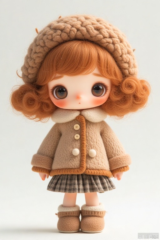 a doll, 3d, {ethnicity} {gender}, weared {garment color} {garment}, {eye color} eyes, {hair style} {hair color} hair, ((full body, Chibi)), Doll blind box
