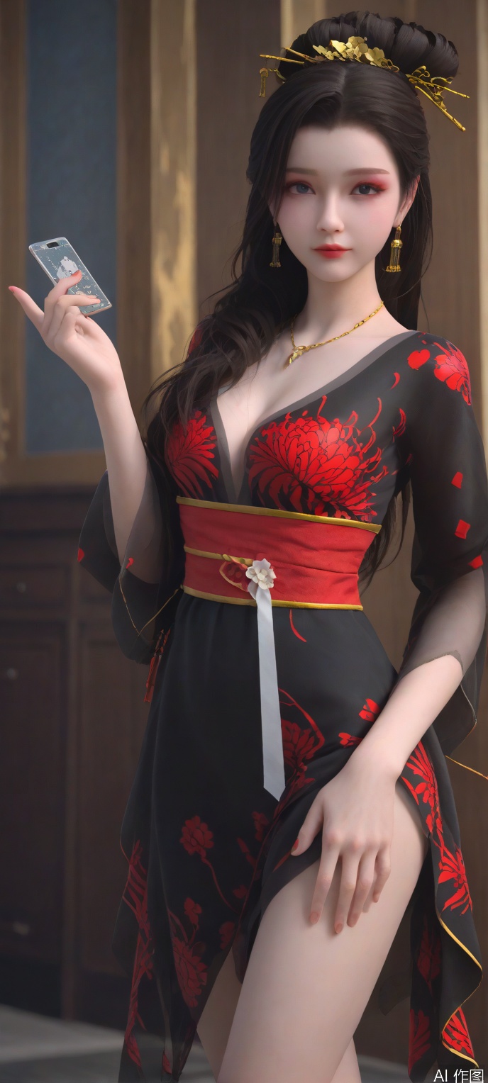 score_9,score_8,(high definition, Best quality, masterpiece, 4K, exquisite skin), 1girl, solo, breasts, looking at viewer, (diamond and beam background:1.1), full_body