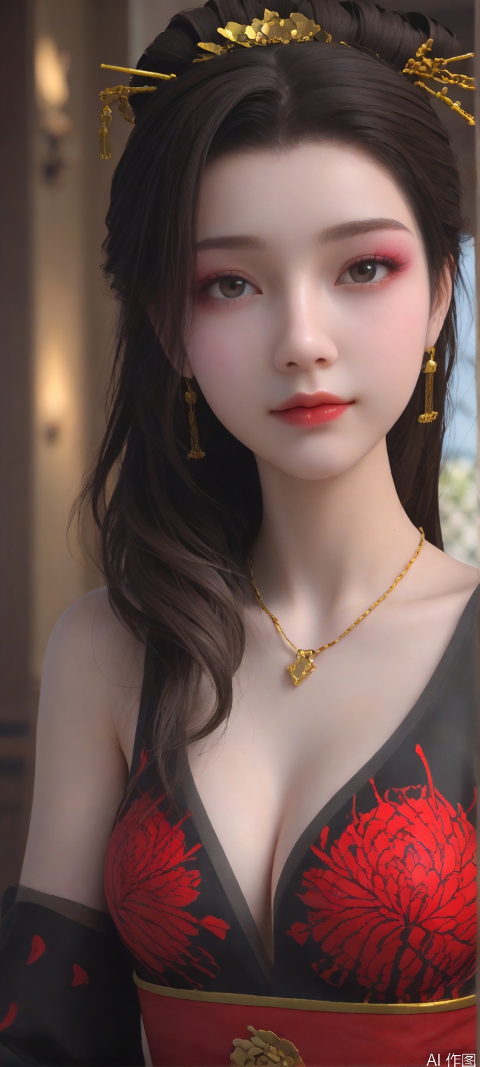 score_9,score_8,(high definition, Best quality, masterpiece, 4K, exquisite skin), 1girl, solo, breasts, looking at viewer, (diamond and beam background:1.1), cowboy_shot