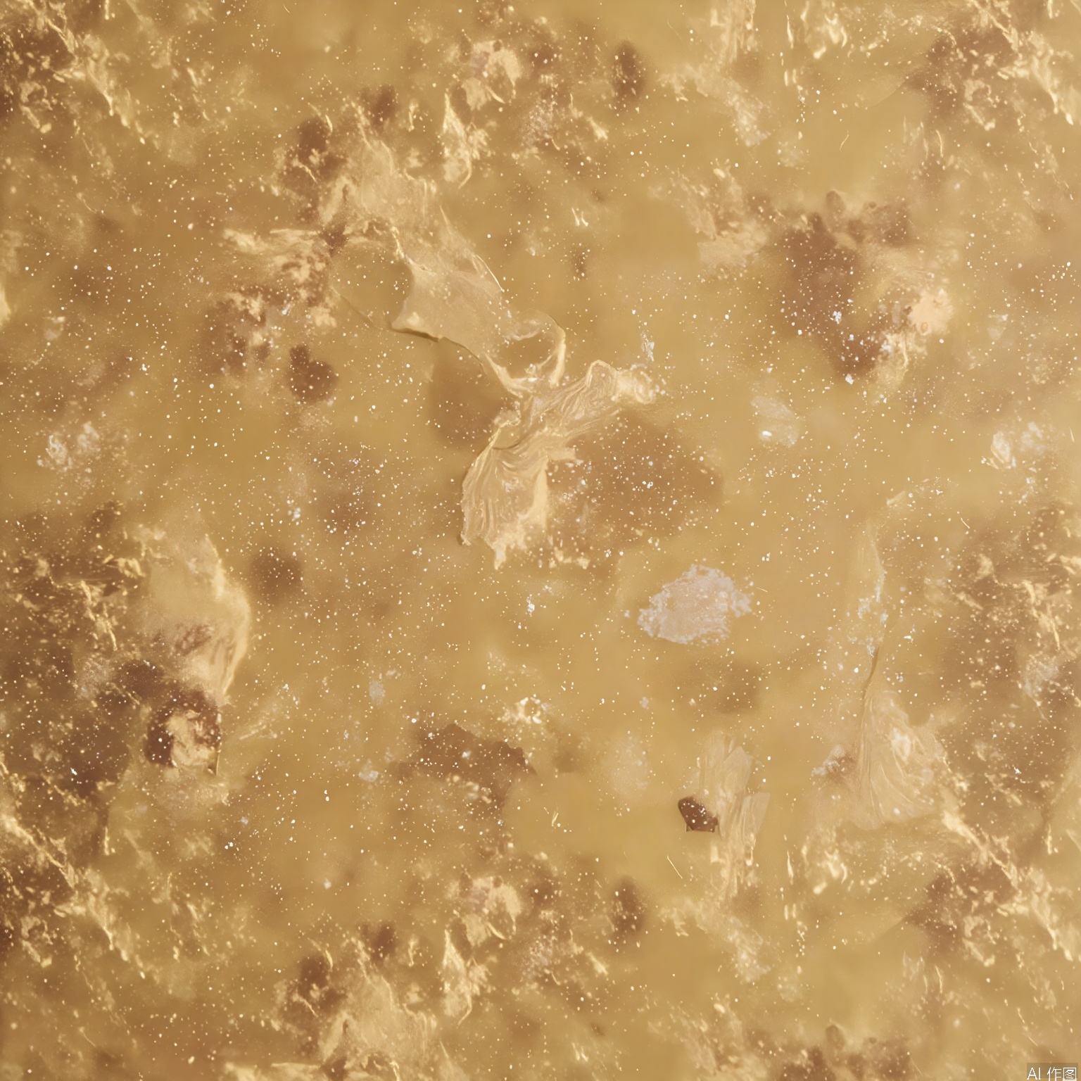 JSCZ, A close-up photograph of a textured, glittering gold surface. The gold is finely speckled with darker and lighter hues, creating a marbled effect. The texture is rough and uneven, with small, irregular patterns that give it a luxurious and opulent appearance. The lighting is bright and highlights the metallic sheen, making the gold appear almost three-dimensional. The image is a high-quality, detailed shot that captures the intricate details of the gold surface.