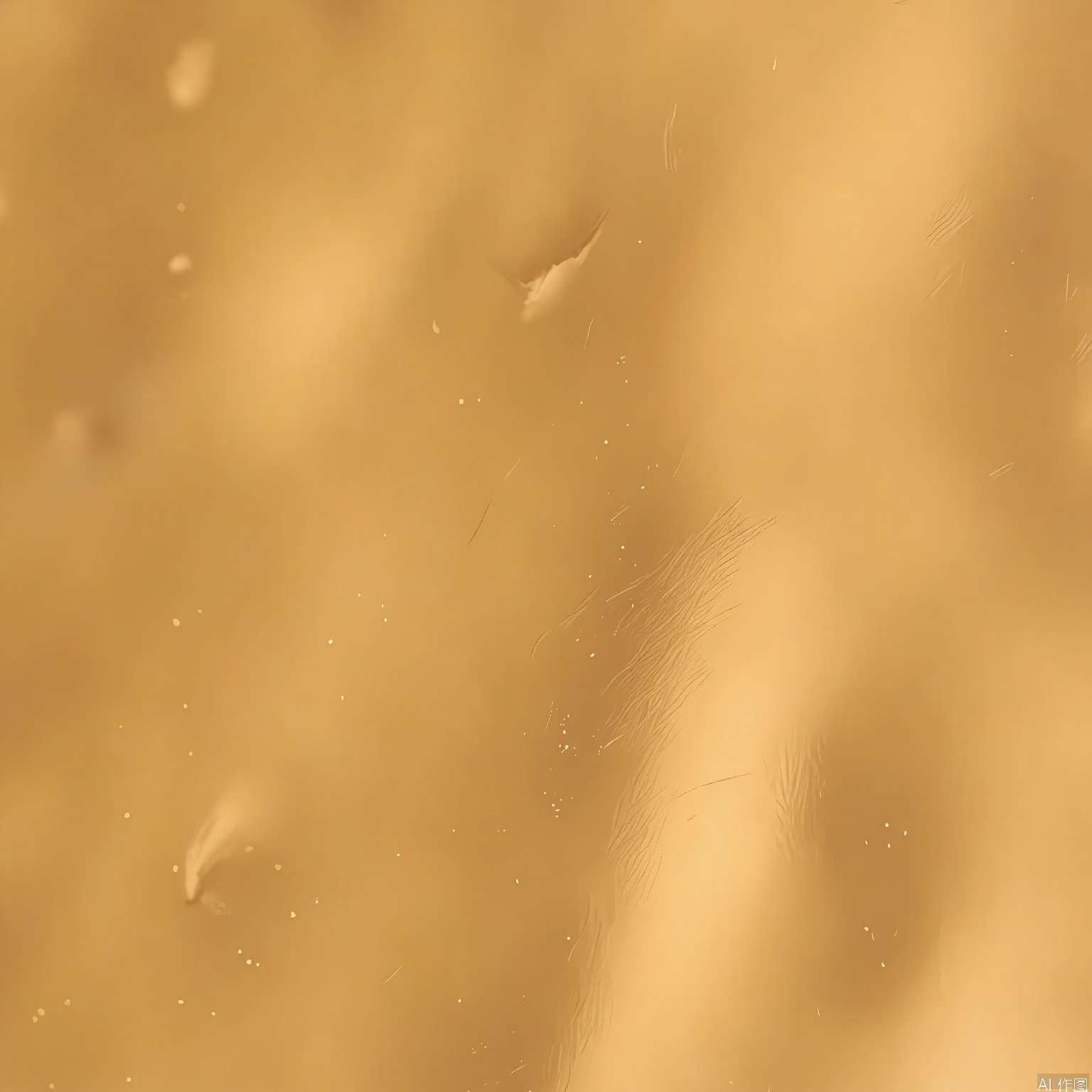 JSCZ, Close-up photograph of a golden surface with a rich, metallic texture. The image features a gradient of warm golden hues, ranging from darker to lighter shades. The surface appears slightly rough with subtle scratches and marks, adding to the texture's realism. The lighting is soft, casting gentle highlights and shadows, enhancing the three-dimensional effect. The composition is simple, with no other objects or distractions, allowing the viewer to focus solely on the intricate details of the gold surface. The overall mood is luxurious and elegant, reminiscent of high-end jewelry or decorative elements.