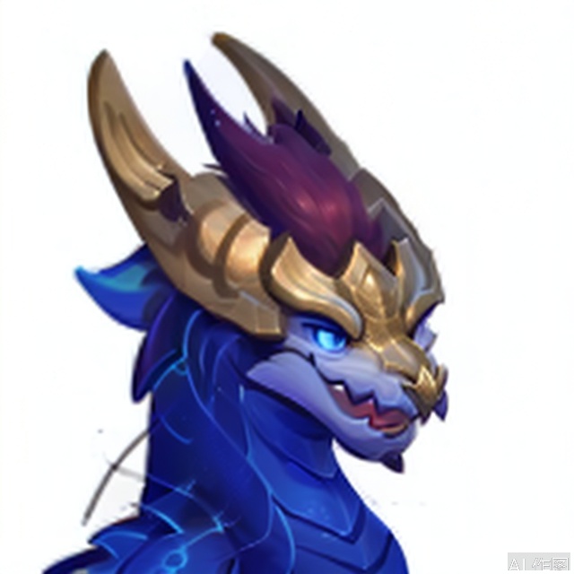 solo, smile, , simple background, white background, closed mouth, emoticon, :3, animal, Fur_soft, animal focus,dragon boy,character:AurelionSol