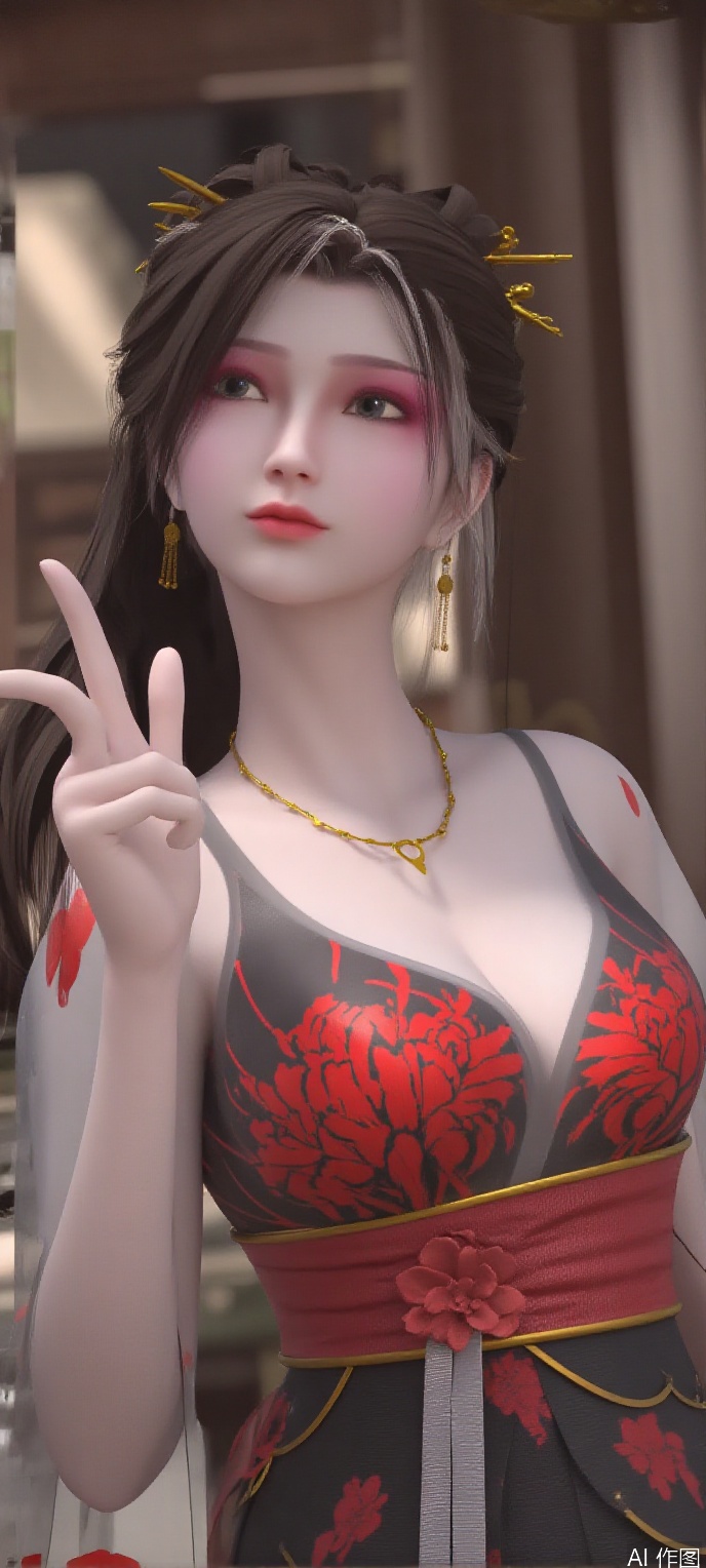 score_9,score_8,(high definition, Best quality, masterpiece, 4K, exquisite skin), 1girl, solo, breasts, looking at viewer, (diamond and beam background:1.1), cowboy_shot