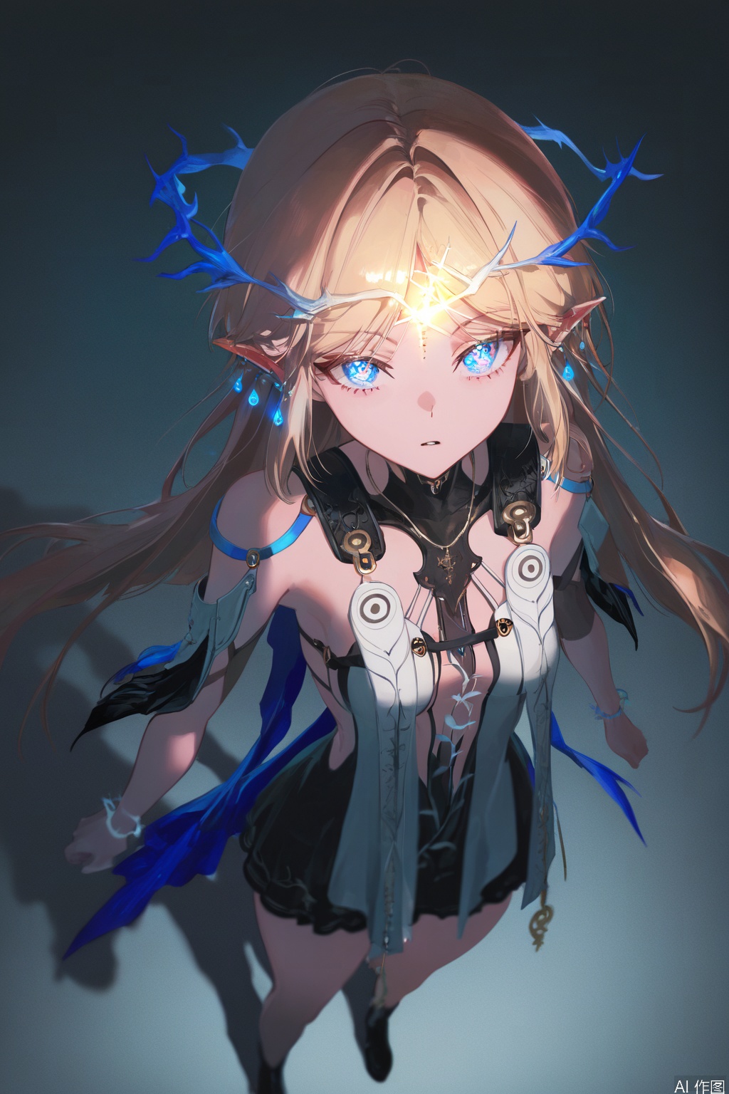yoneyama mai,cartethyia \(wuthering waves\),1girl,solo1girl,pointy ears,solo,long hair,blonde hair,blue eyes,simple background,dress,jewelry,full body,looking at viewer,earrings,standing,parted bangs,bangs,s1_dram,from above,1girl,solo,long hair,long legs,motion blur,going really fast masterpiece,deep focus,
color  graded cinematic,atmospheric  lighting,award  film grain,A shot with tension,(Visual impact,giving the poster a dynamic and visually striking appearance:1.2),impactful picture,
ultra-realistic,high dynamic range,photoreal,epic realistic,dark shot,shadows,
contrast,layered colors,vivid colors,contrast,offcial art,movie perspective,very aesthetic,disheveled hair,(perfect composition:1.1),intricate details,moody,epic,
intricate details,soothing tones,high contrast,natural skin texture,soft light,sharp,masterpiece,best quality,(ray tracing),sunlight,insanely interplay between lights and shadows,
extreme aesthetic,(quasarcake:0.7),masterpiece,best quality,good quality,newest,year 2024,year 2023,very aesthetic,absurdres,
A shot with tension,(Visual impact,giving the poster a dynamic and visually striking appearance:1.2),
ultra-high resolution,32K UHD,sharp focus,best-quality,masterpiece,Emotionalization,unconventional supreme masterpiece,masterful details,temperate atmosphere,with a high-end texture,in  the style of fashion photography,
(glowing:1.2),depth of field,blurry background,cast shadow,partially_submerged,black theme,dutch angle,photo background,3d background,