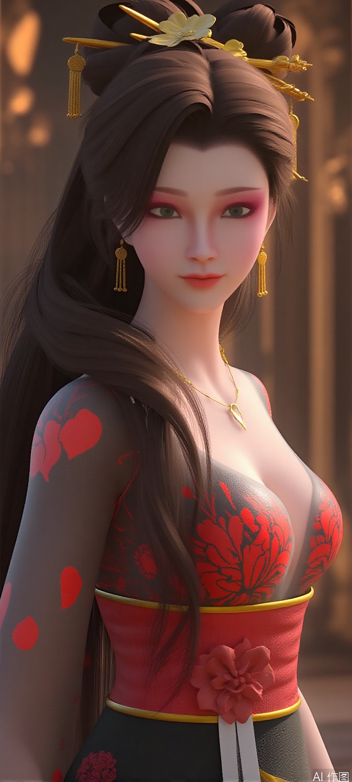 (high definition, Best quality, masterpiece, 4K, exquisite skin), 1girl, solo, breasts, looking at viewer, (diamond and beam background:1.1), full_body