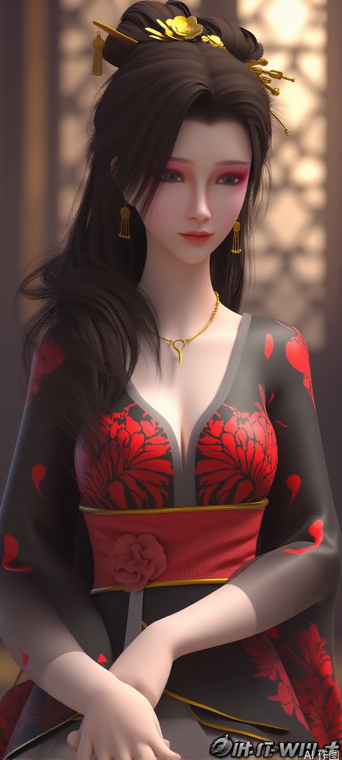 (high definition, Best quality, masterpiece, 4K, exquisite skin), 1girl, solo, breasts, looking at viewer, (diamond and beam background:1.1), sitting