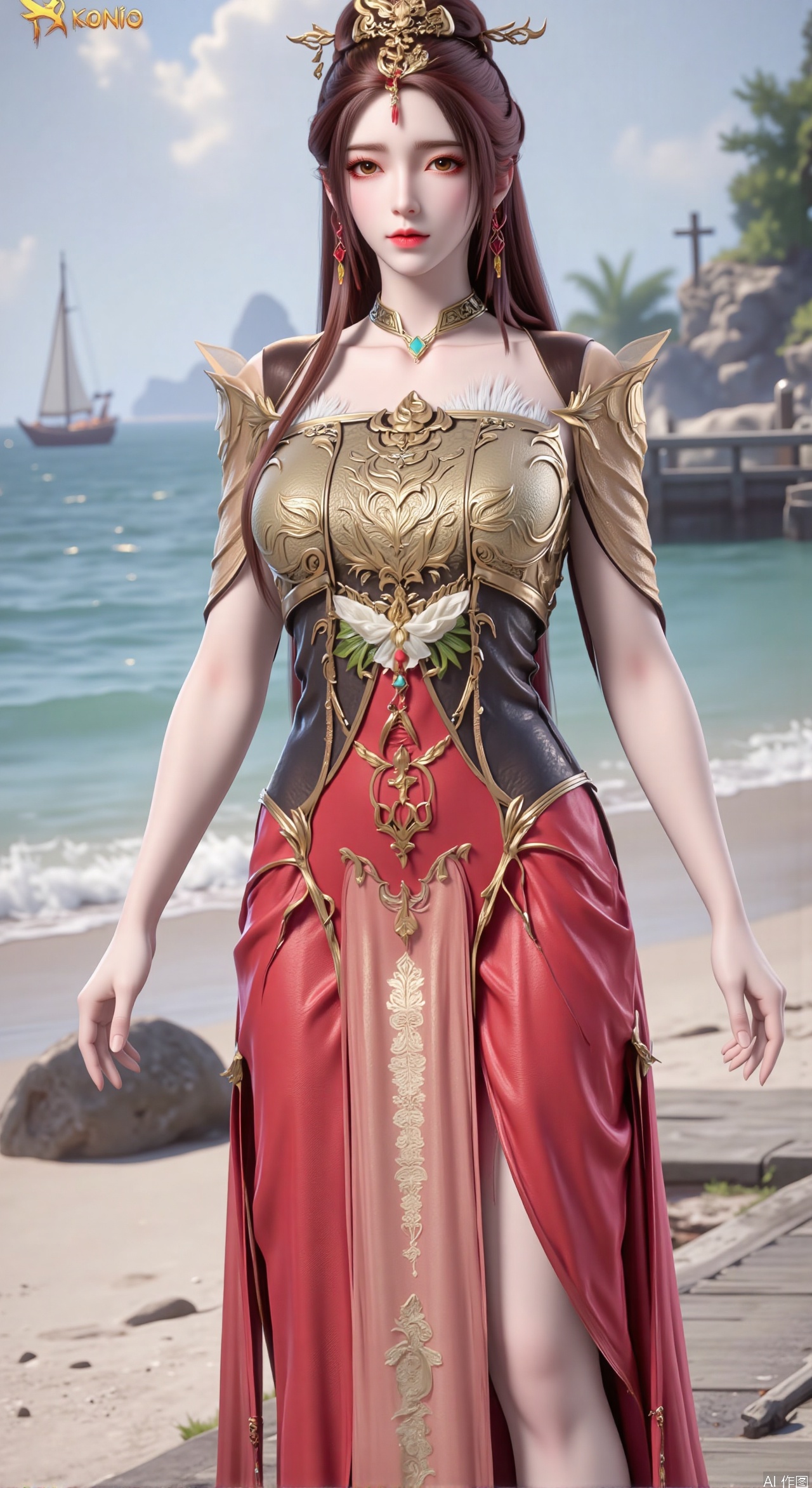  SFW,(masterpiece:1.2),best quality,absurdres,masterpiece,original,extremely detailed wallpaper,perfect lighting,1girl,solo,looking at viewer,(cowboy_shot:1.3),long hair,high heels,blurry background,depth of field,motion blur,(long dress:1.23),china_dress,chinese_style,bare shouders,crystal_earrings,headpiece,hair_tie,chest_jewel,gem,necklace,jewelry,in summer,day,outdoors,nature,garden,,(standing,Seaside, beach, sailboat, coconut trees:1.59),(huge breasts:2.99),(full breasts:2.99),Xzhihua,Xsiyouyou,Xyanruyu,Xmoxiaonan,Xyeqingxian,Xtangwutong,Xhetong,Xshennv,Xqingyihunfu,Xyaoji,Xsikongqianluo,Xlihanyi,Xliuqiyue,XlimuwanX,Xdonghuangtaixin,Xnalanyanran,XaorunF,Xbaoqingfangzhu,Xxiaonan,Xwensiyue,Xjiqianfan,Xtinger,Xxiaolingxi,Xchuyuechan,Xfuxinyun,Xnikesi,Xchulinger,Xxiaobai,Xlihongshuang,Xweiwei,XxuanyiX,Xhexiaoliang,XhuolingerX