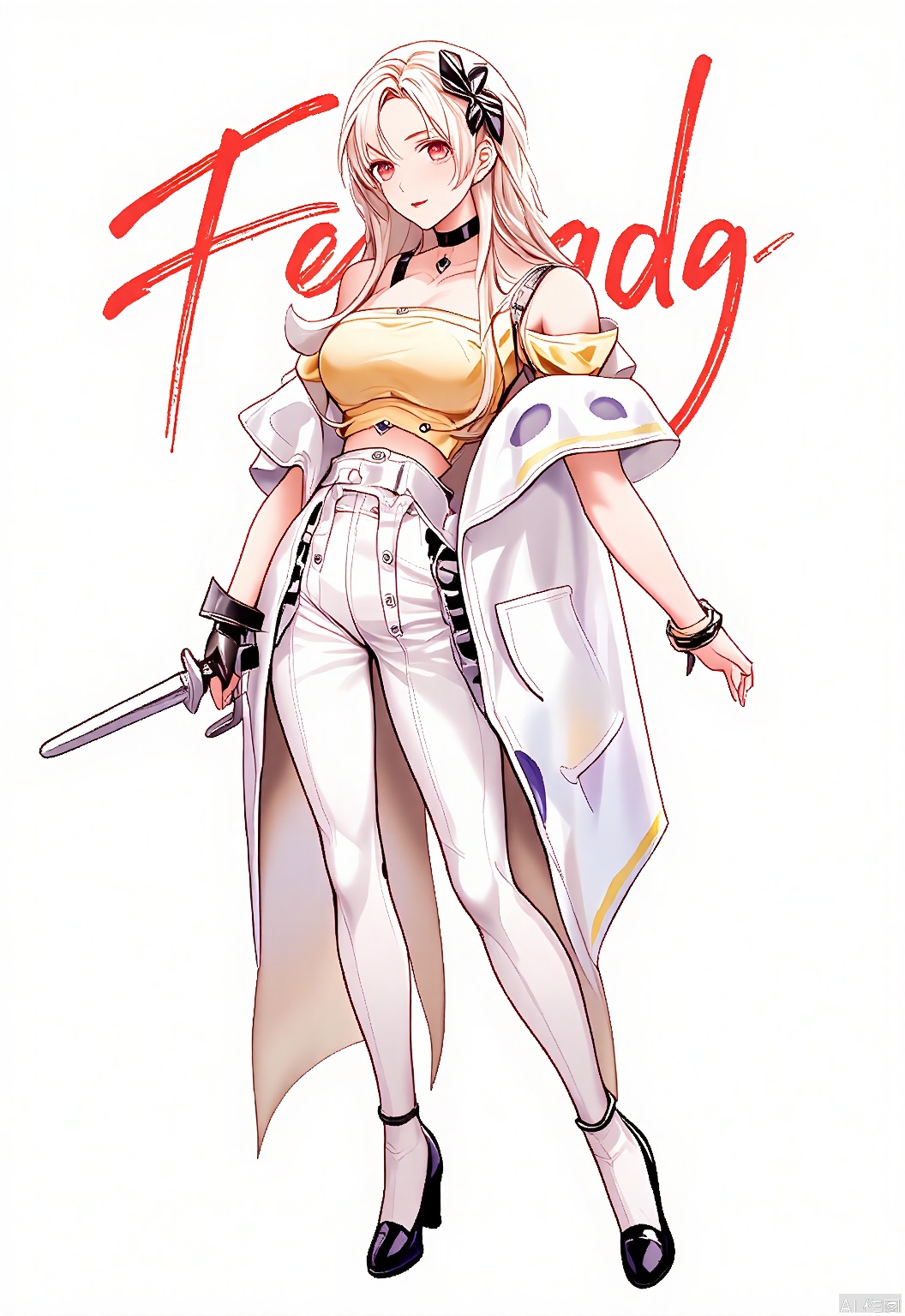 MTF, this game character portrait features a noble knight. His golden-blonde hair is swept back, revealing a chiseled face with a determined expression. He dons a suit of polished armor in shining silver, complete with a majestic red cape. Gripping a shield emblazoned with a lion crest, he stands tall against the simple white backdrop, radiating honor and courage.