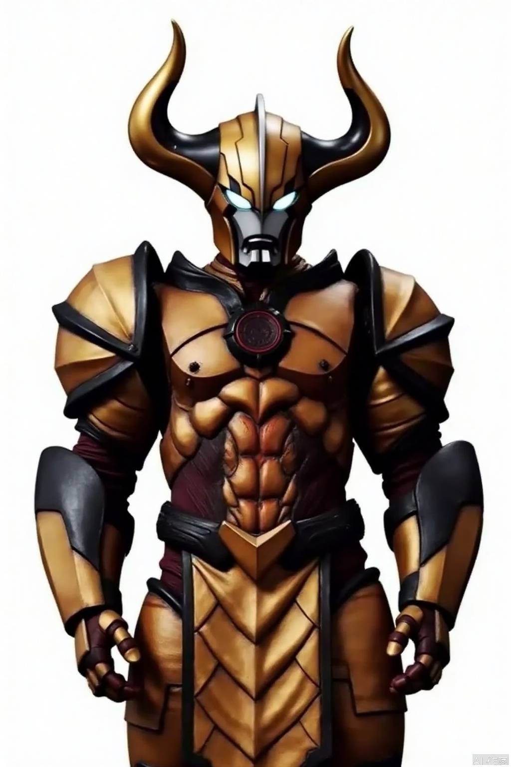 masterpiece, best quality,solo,(white background:1.2),simple background,
looking at viewer,Absolute Diavolo,breastplate,gold armor,shoulder armor,mask,helmet,armor,horns